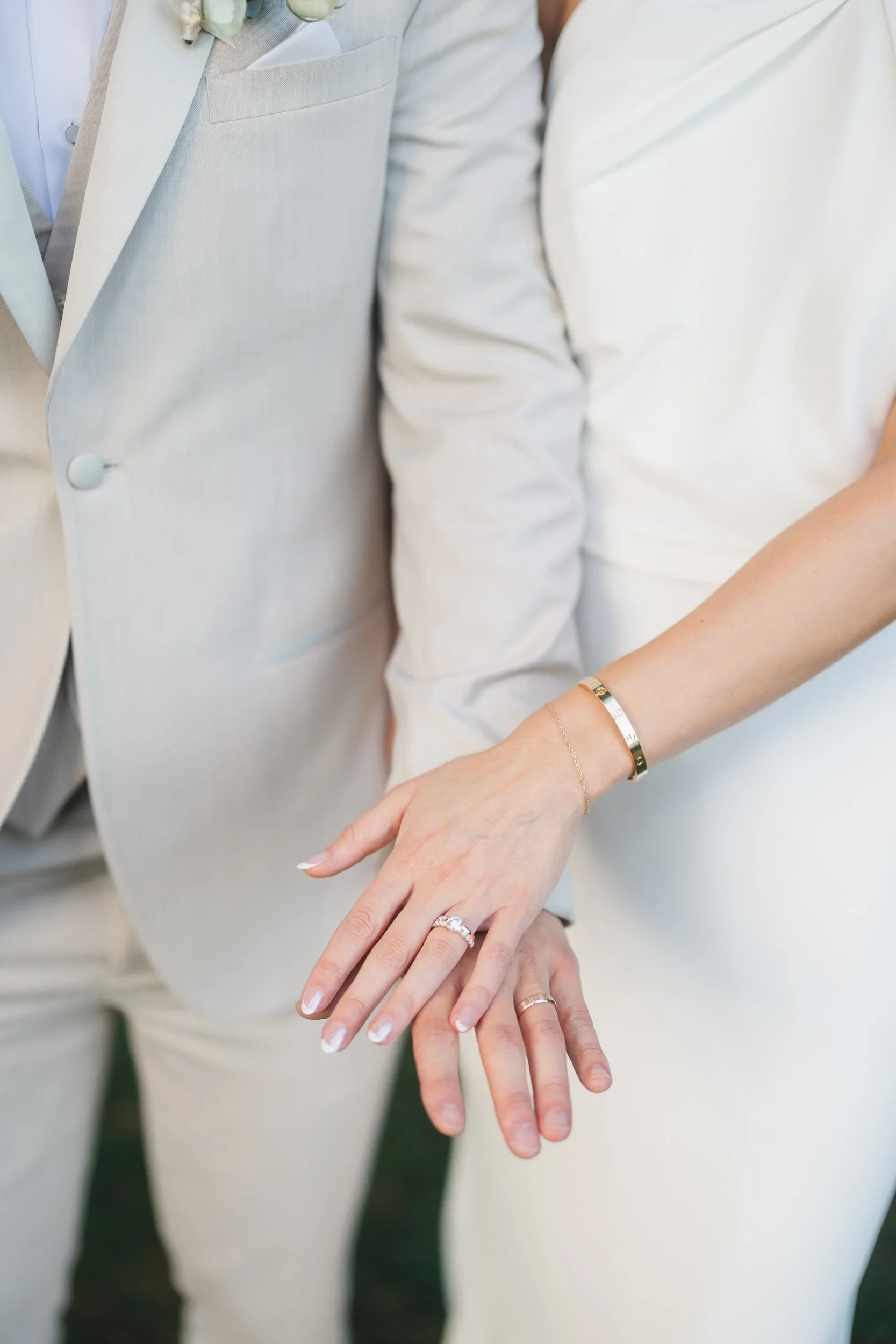 Sunset wedding portraits with ocean views in Beverly, Massachusetts.