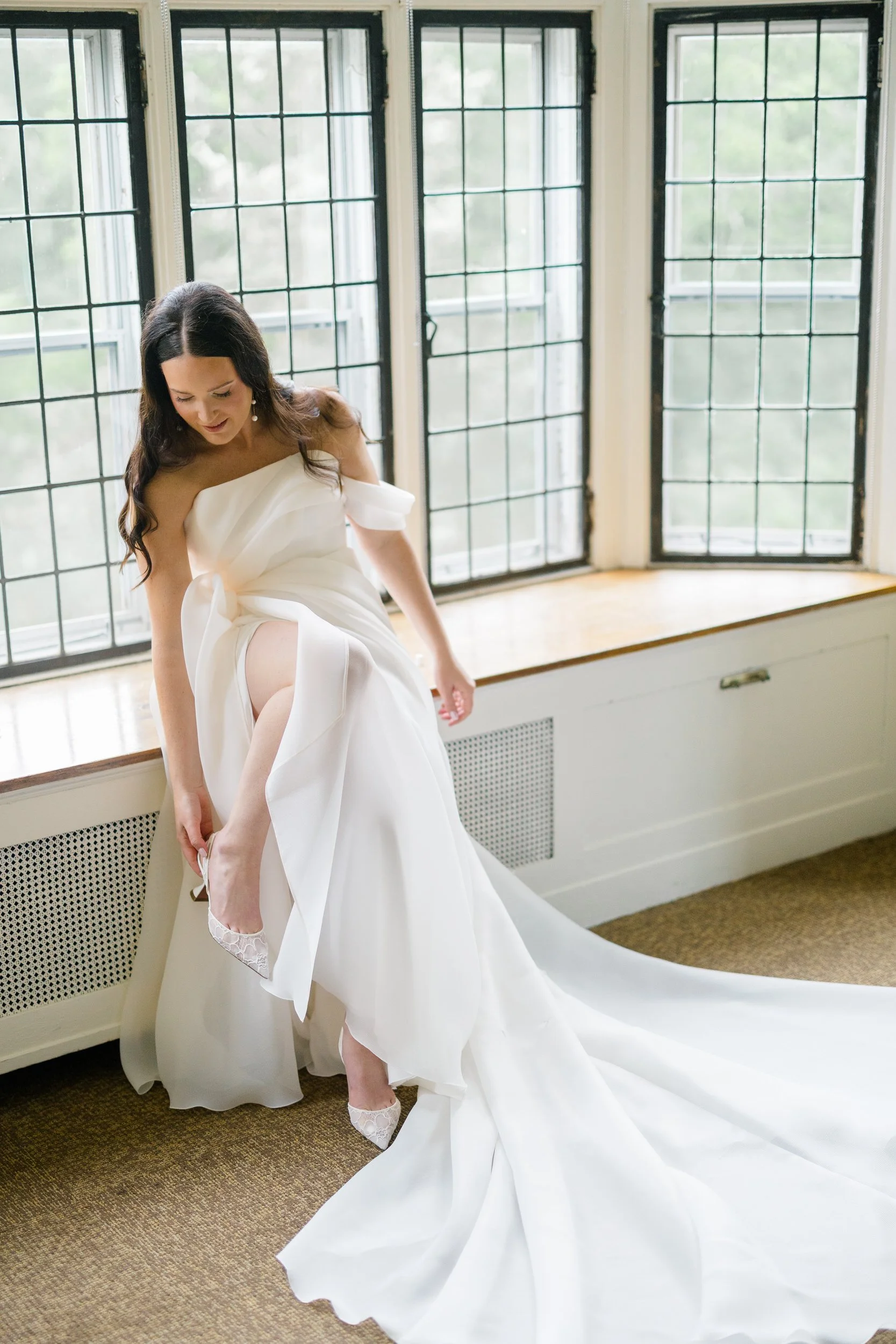 Colorful bridal preparations inspired by the whimsical floral designs of Rifle Paper Co.
