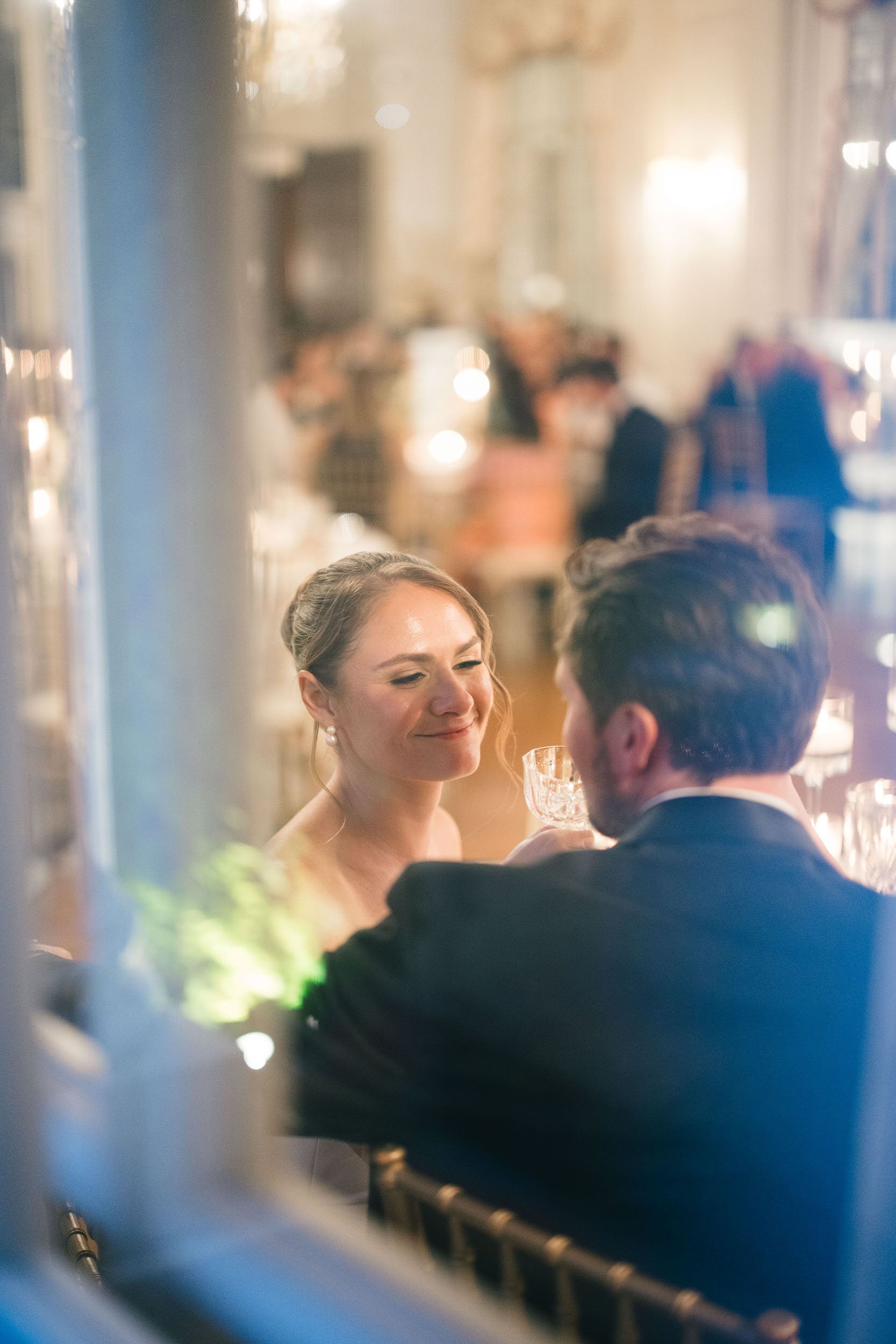 Luxury Newport RI wedding reception at Rosecliff