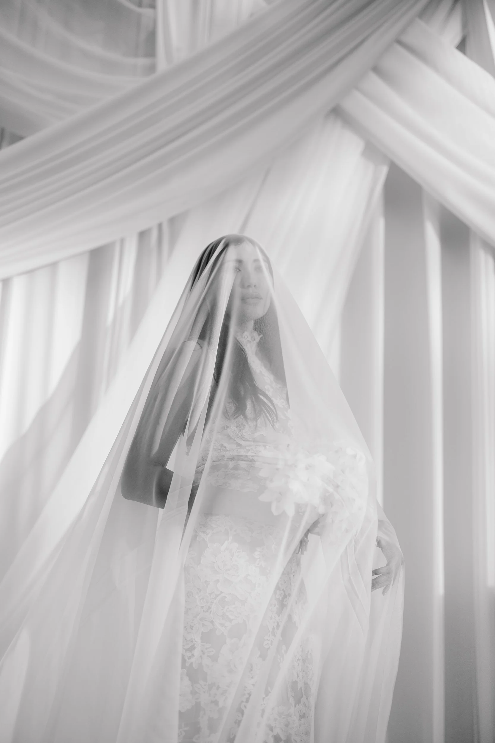 Soft sunset light illuminating couple portraits at Charleston wedding venue