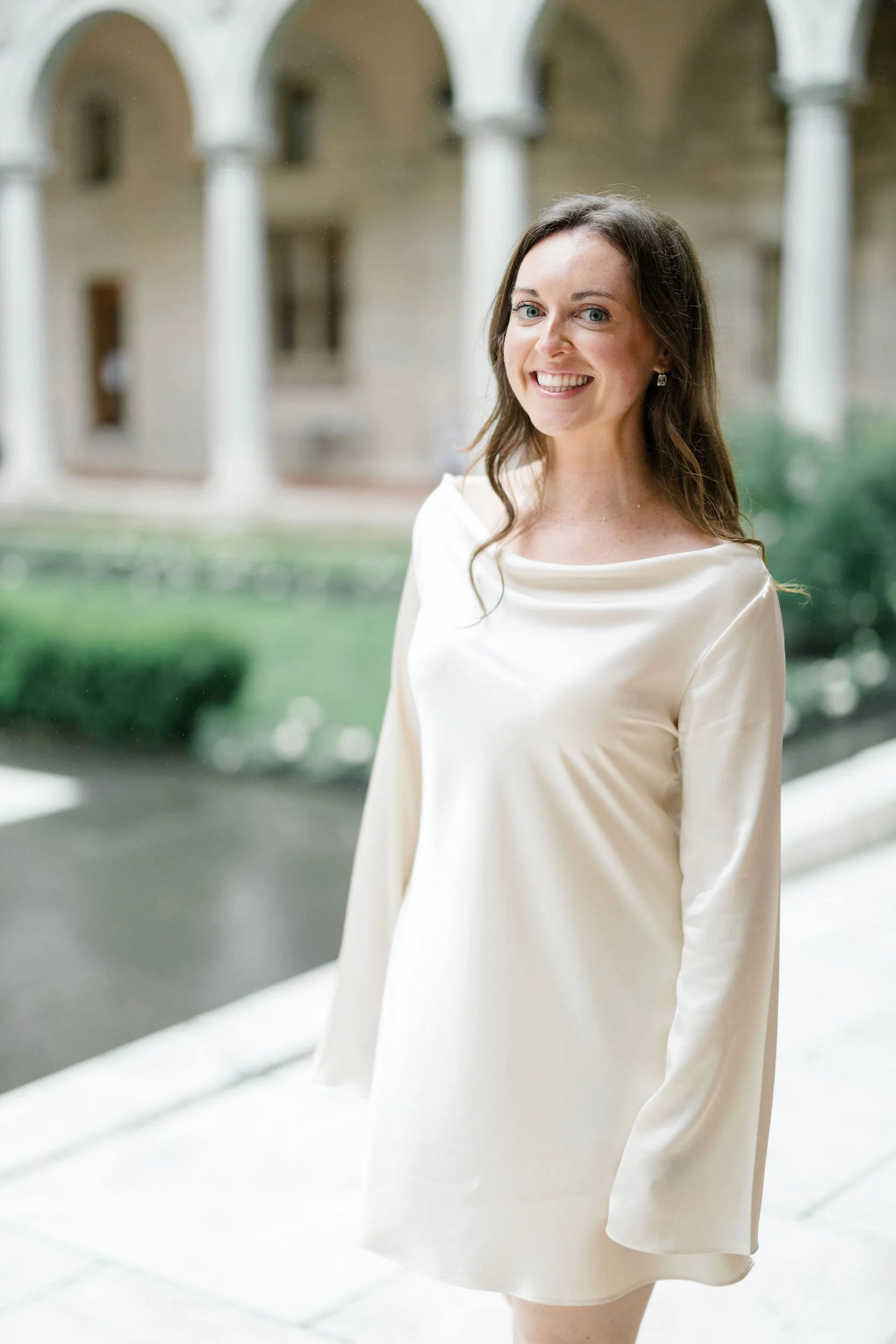 Boston engagement photography featuring the historic Boston Public Library