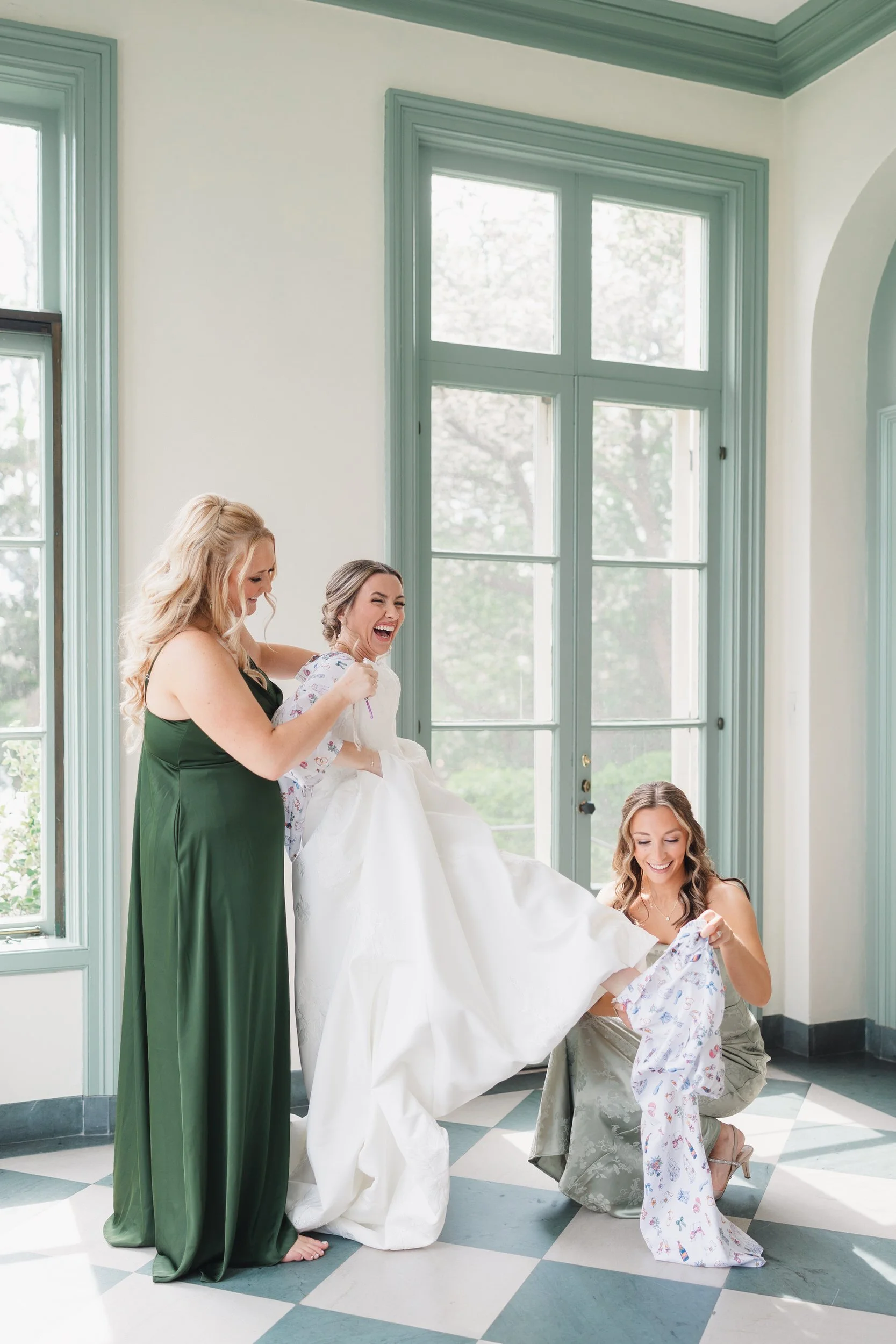 Documentary wedding photography of bride getting ready at Misselwood Estate