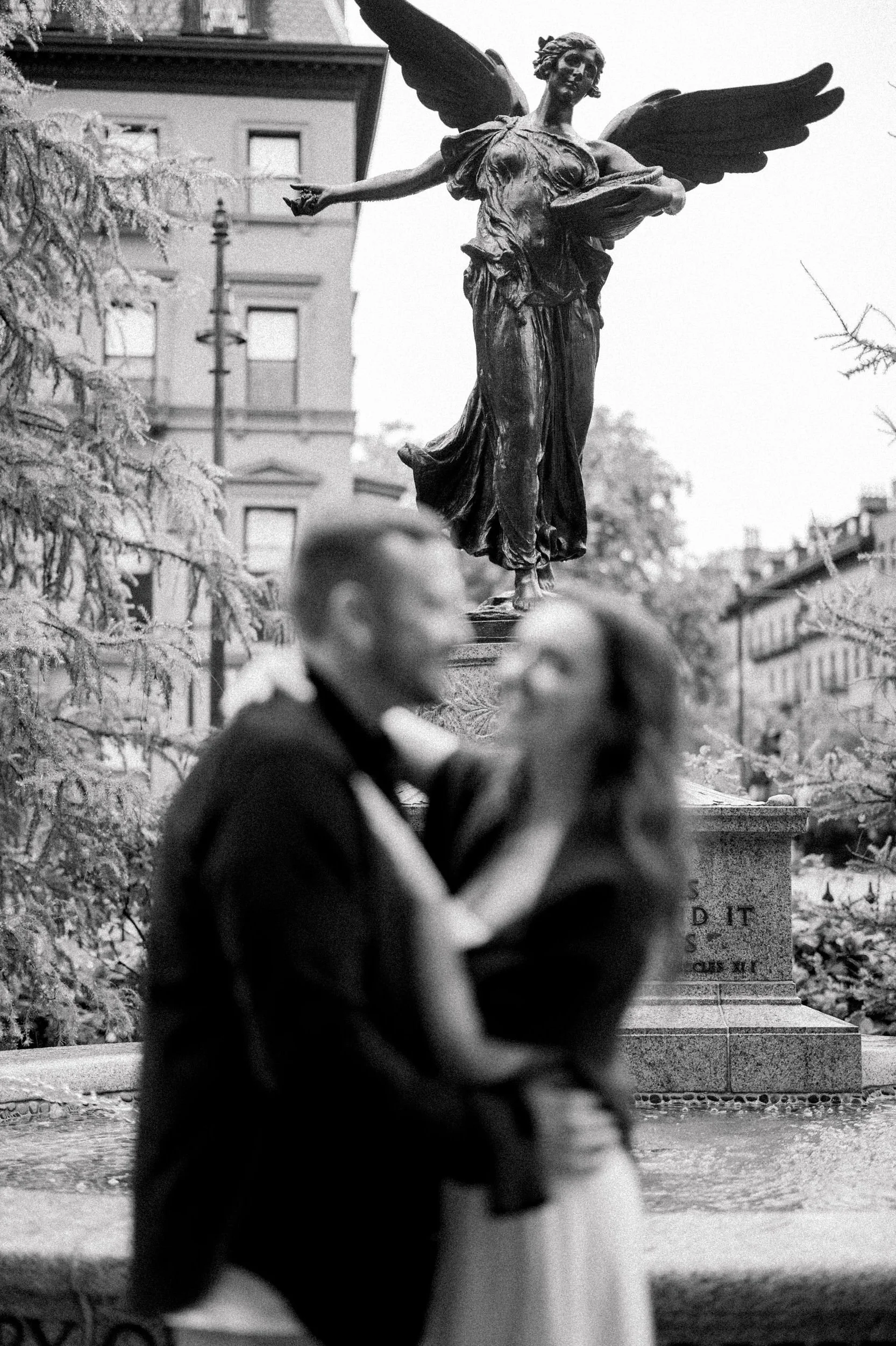 Fine art engagement photography at the Boston Public Garden