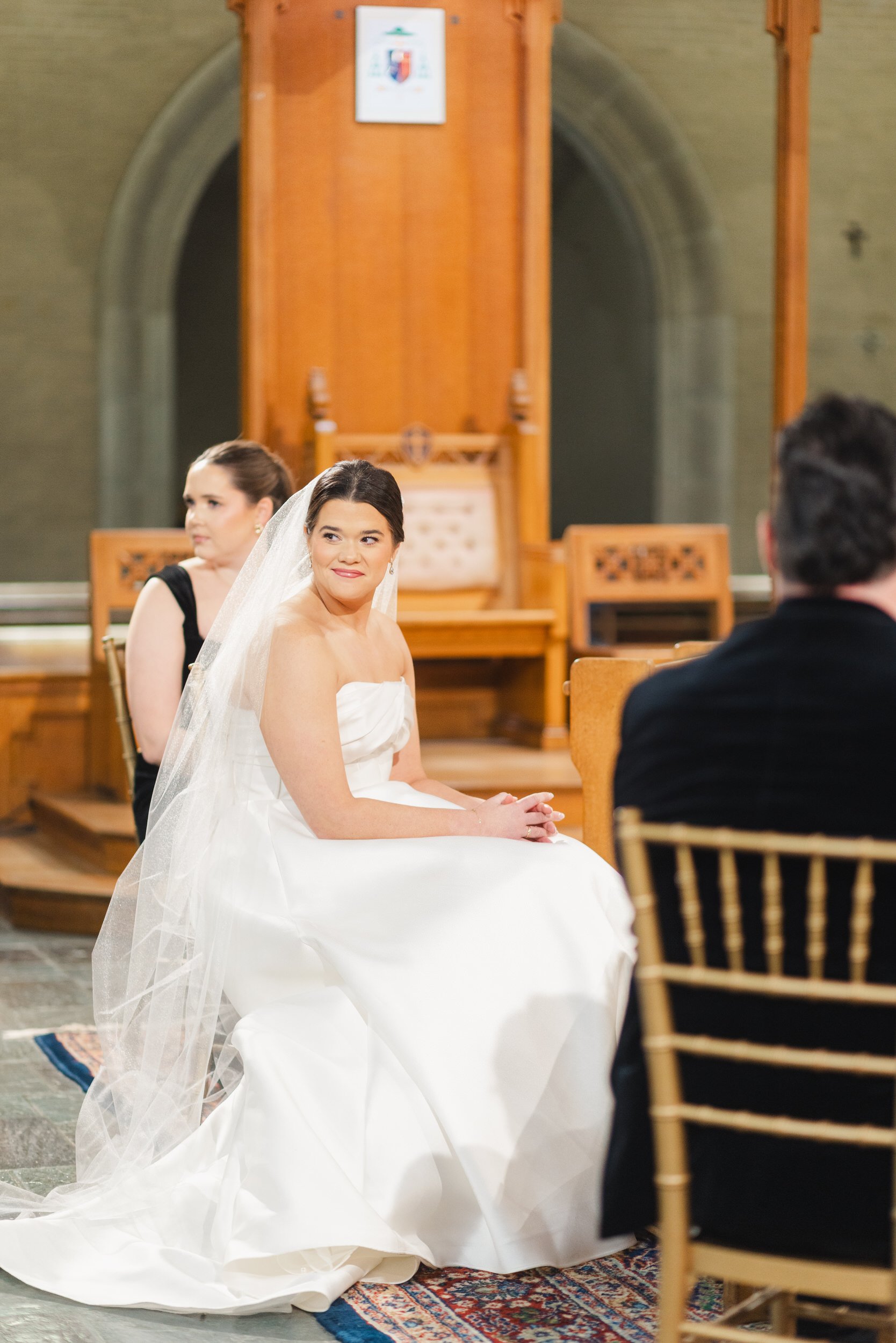 Documentary wedding ceremony at Aldrich Mansion