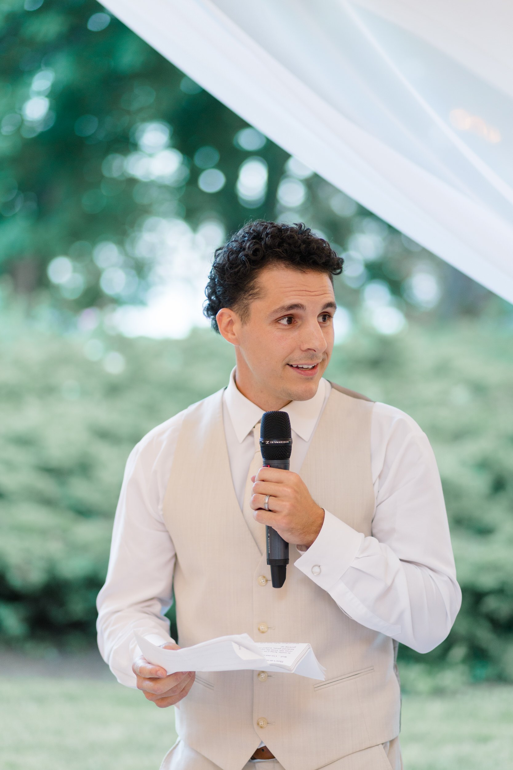 Joyful reception moments during a coastal Massachusetts wedding.