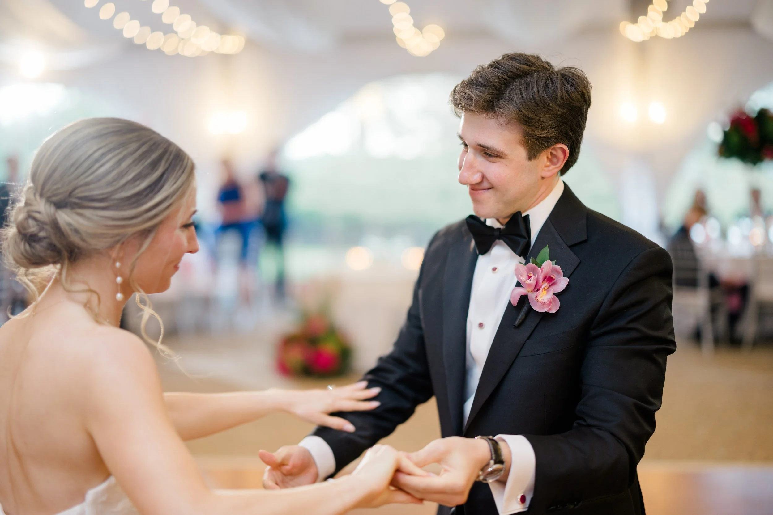 Wedding reception inside tent at Misselwood Estate