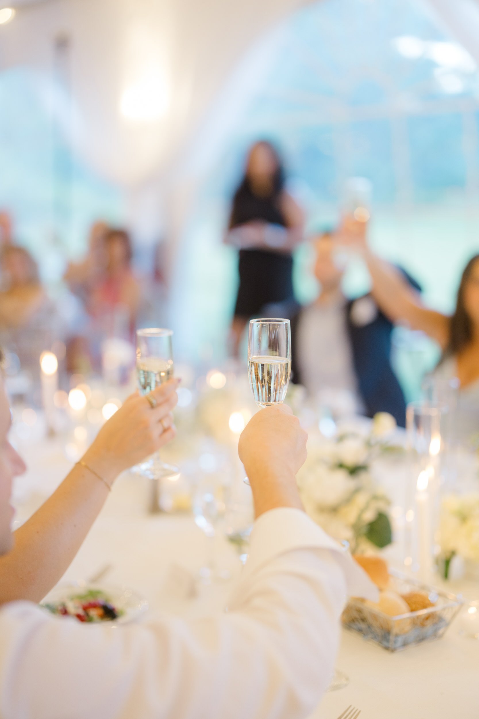 Joyful reception moments during a coastal Massachusetts wedding.