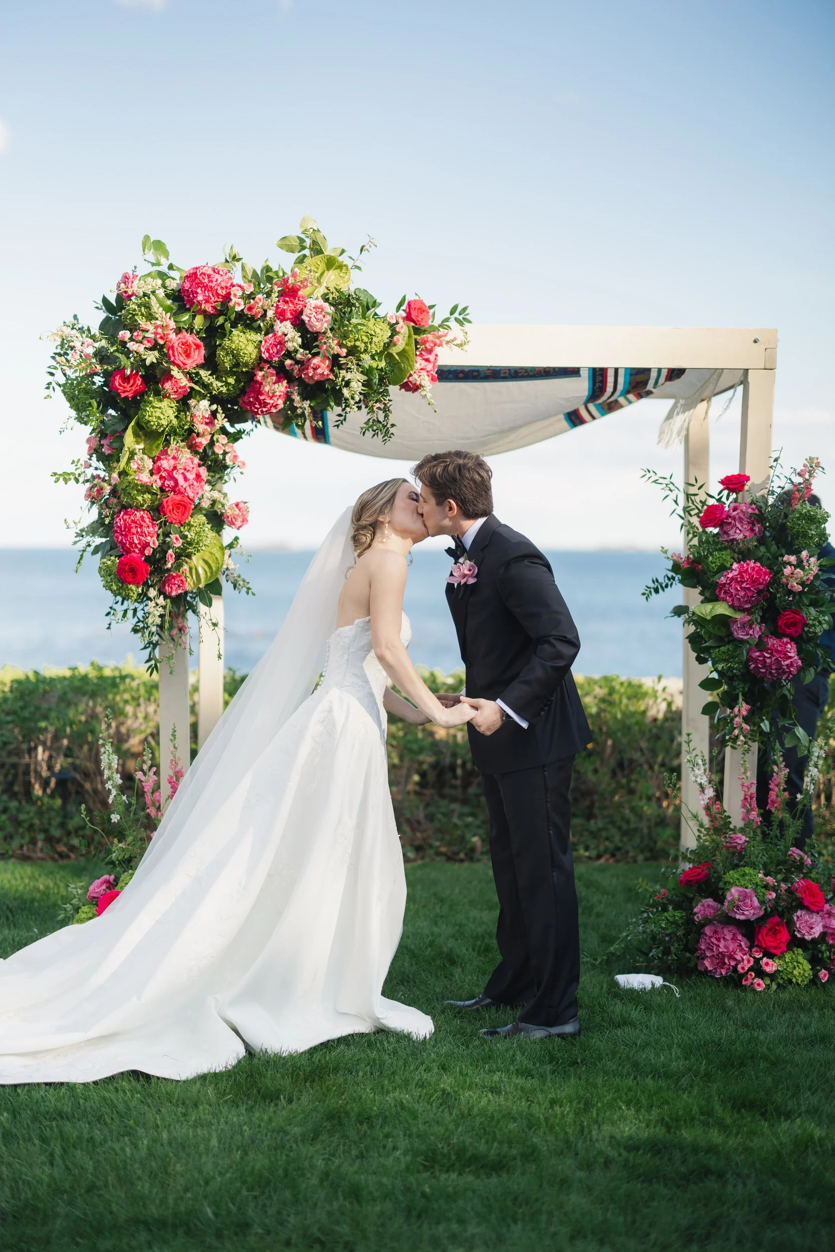 Documentary-style ceremony photography at Beverly Massachusetts wedding venue
