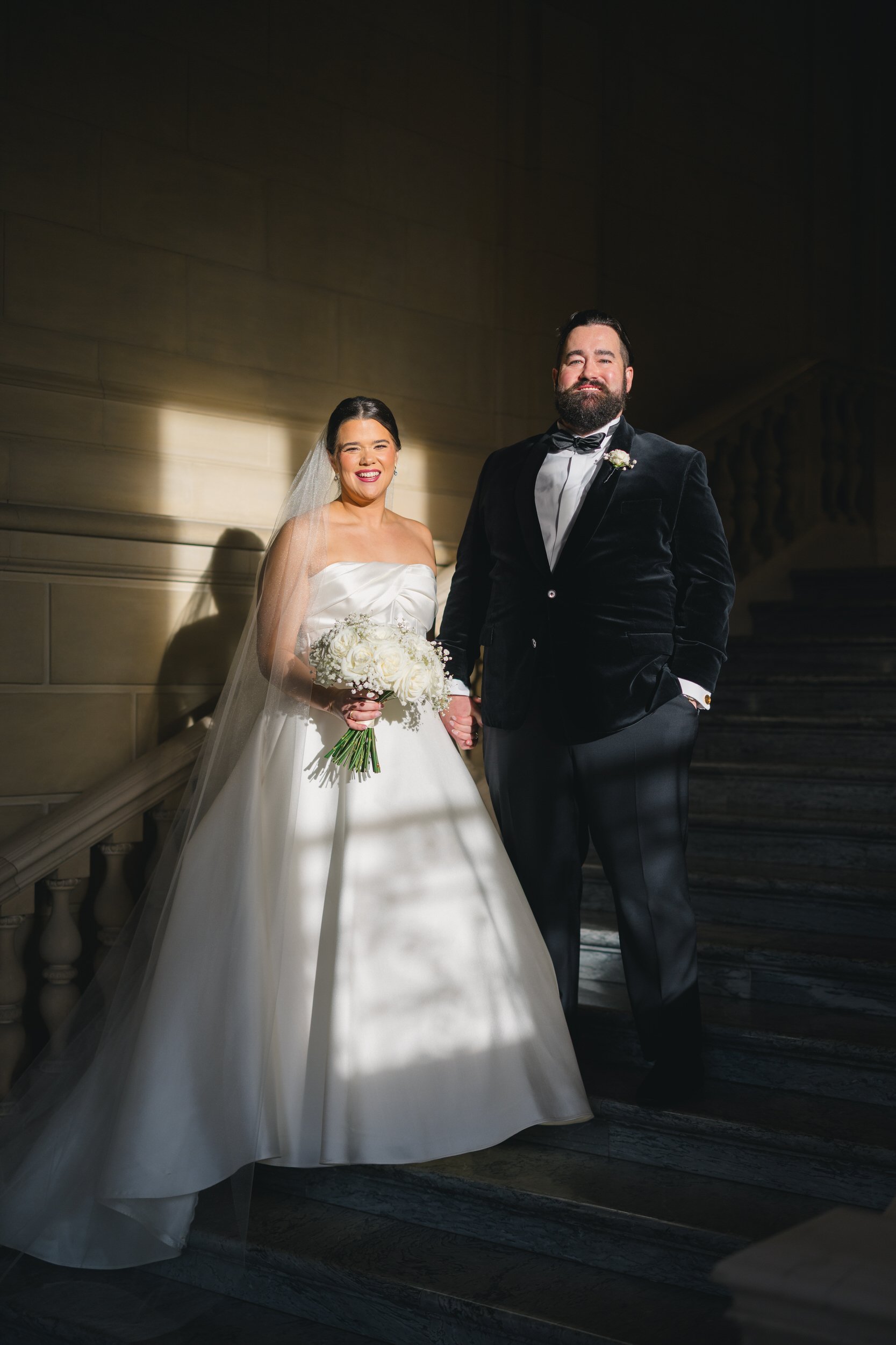 Romantic wedding portraits at Aldrich Mansion in Warwick RI