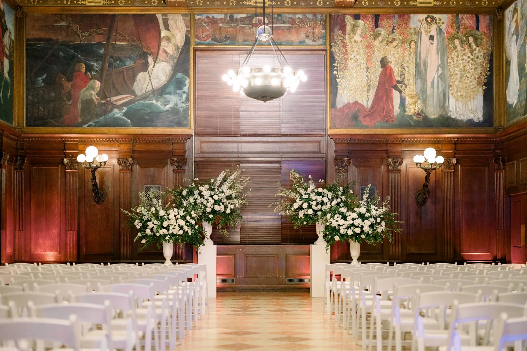 Wedding ceremony at Boston Public Library Wedding