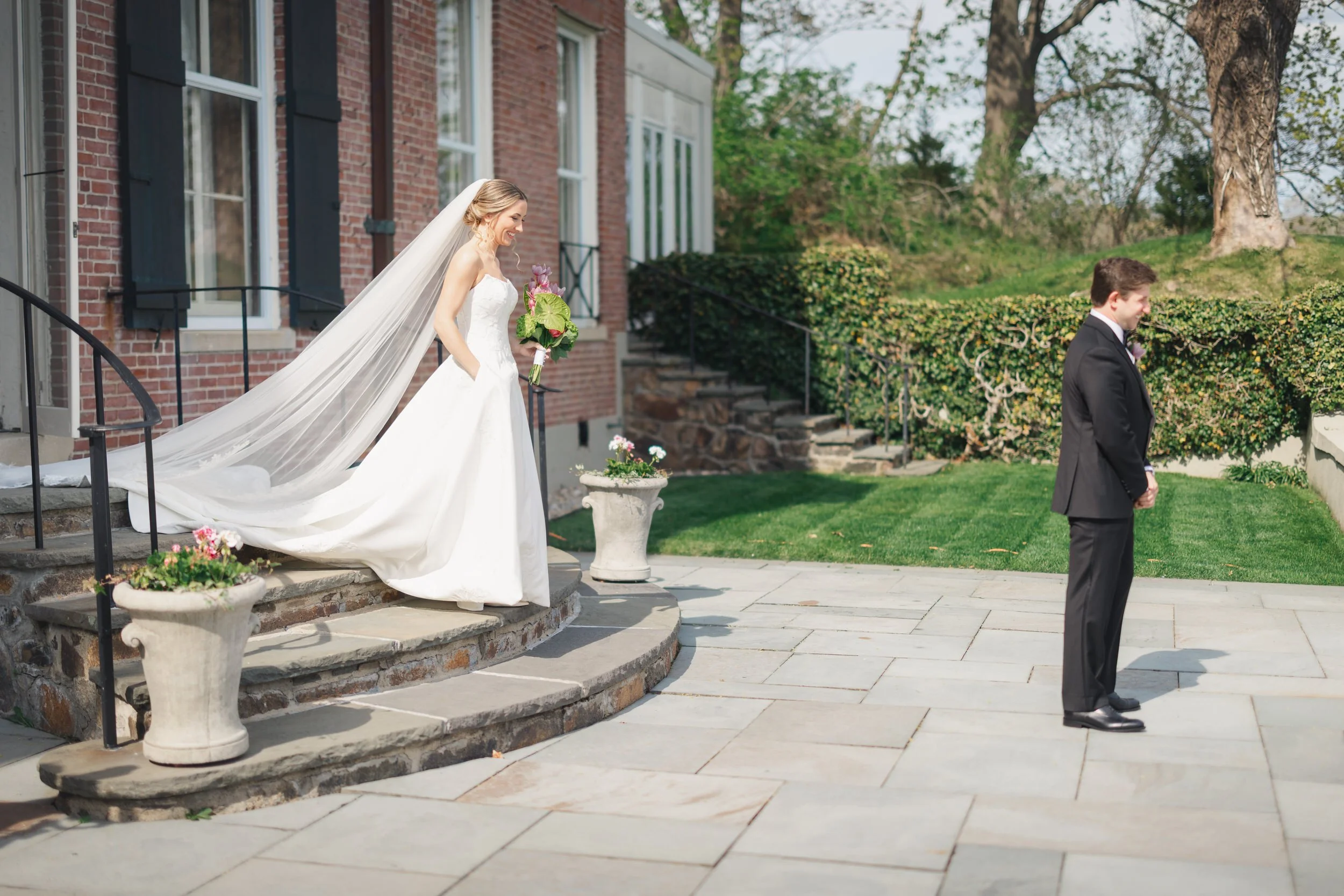 Emotional first look outside Misselwood Estate overlooking the ocean