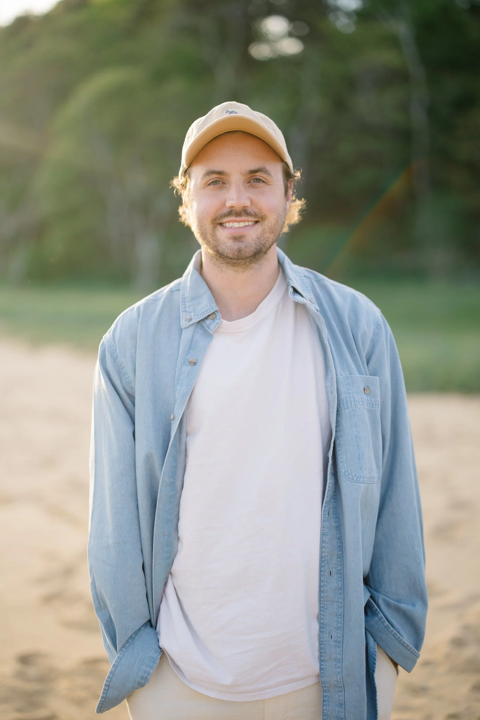 Cape Cod engagement session in Chatham featuring airy dune grass portraits.