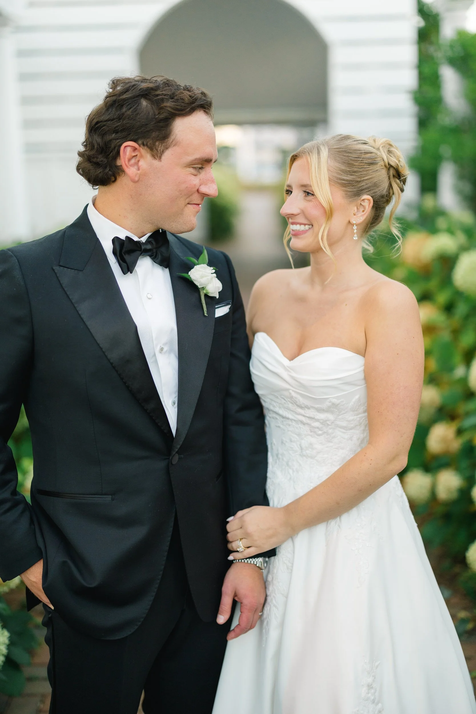 Fall wedding sunset portraits at Wychmere Beach Club in October.