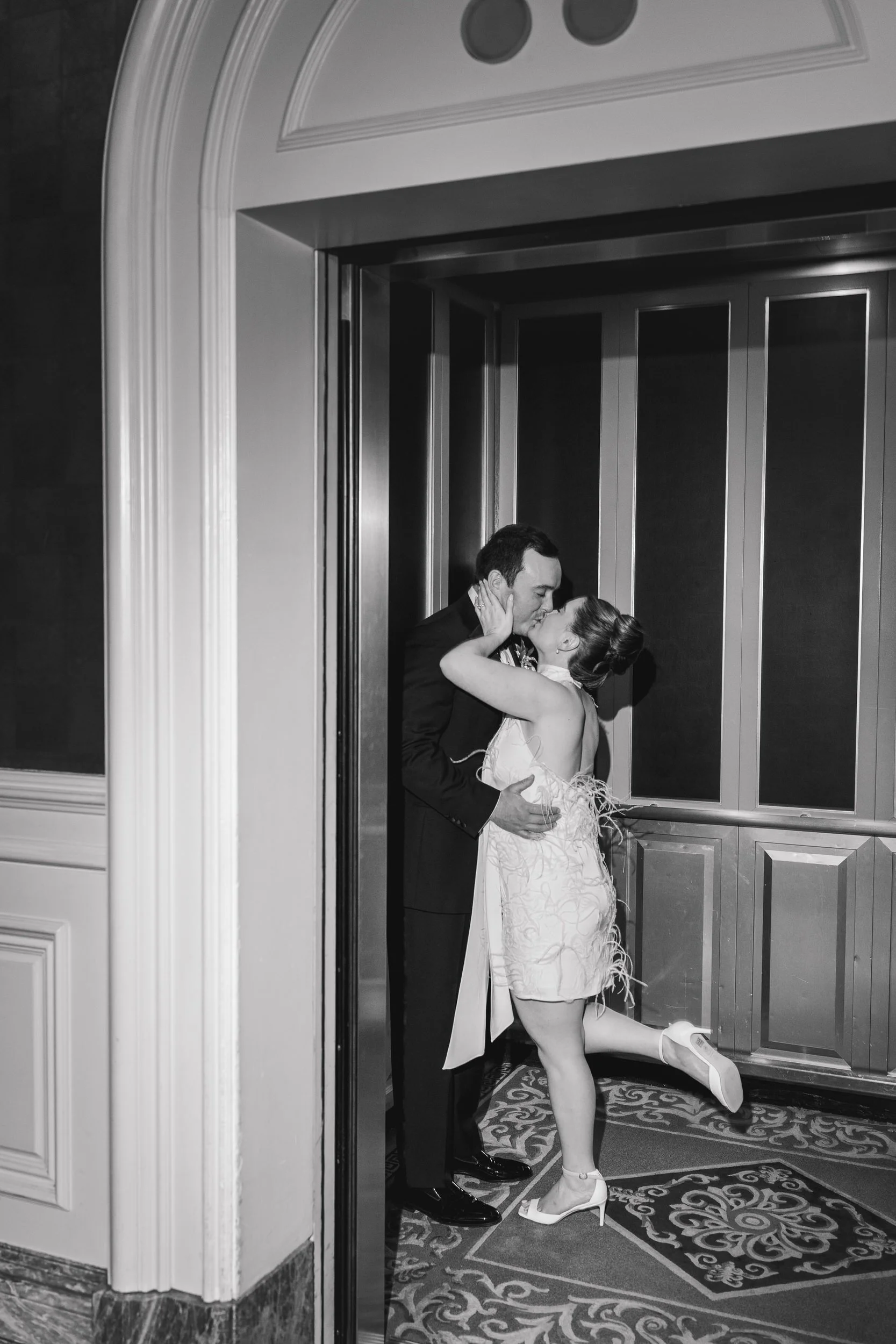 Celebration and dancing at a Boston Harbor Hotel wedding