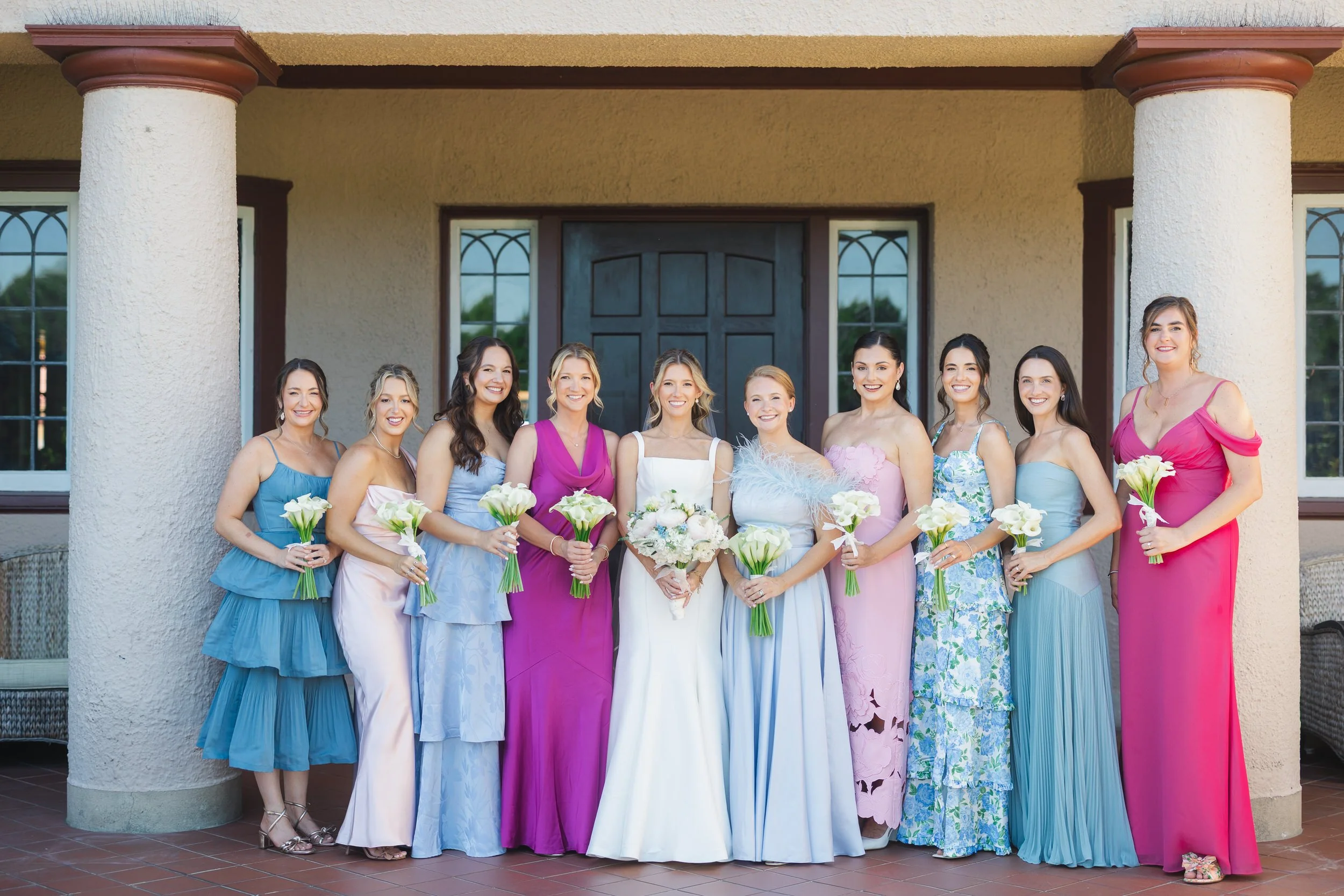 Elegant bridesmaids portraits at Ocean Edge Resort