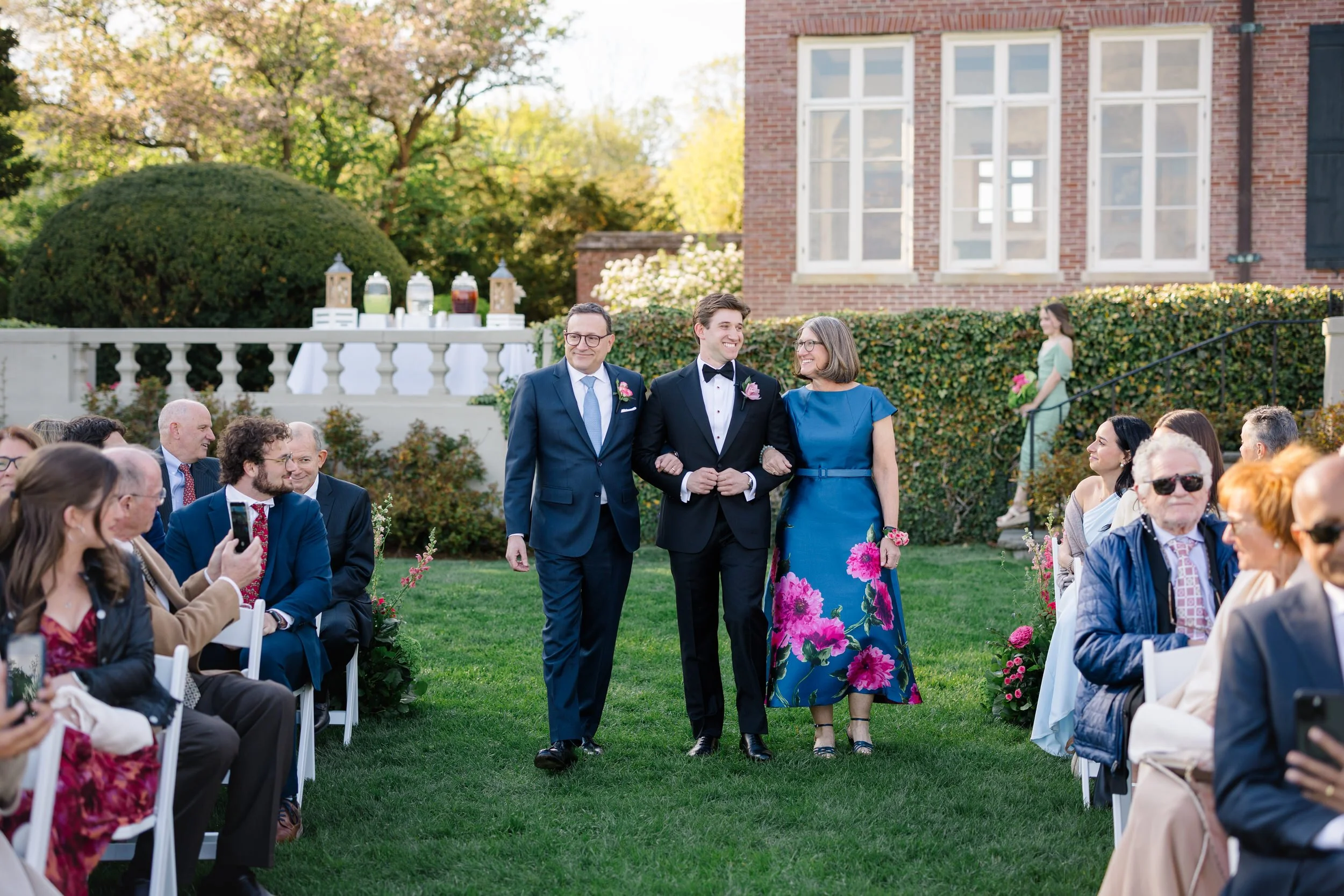 Oceanfront wedding ceremony at Misselwood Estate overlooking the Atlantic Ocean