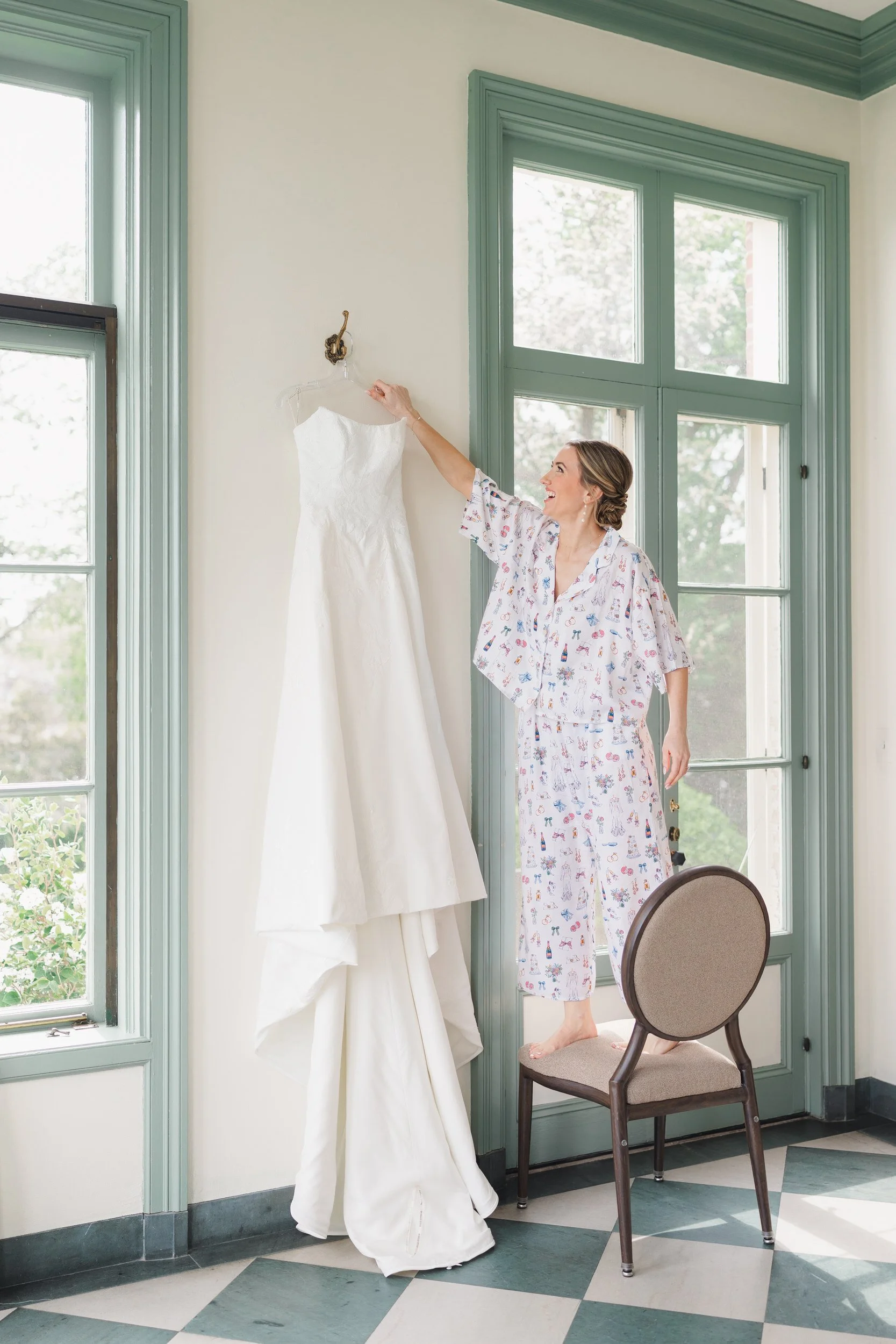 Documentary wedding photography of bride getting ready at Misselwood Estate