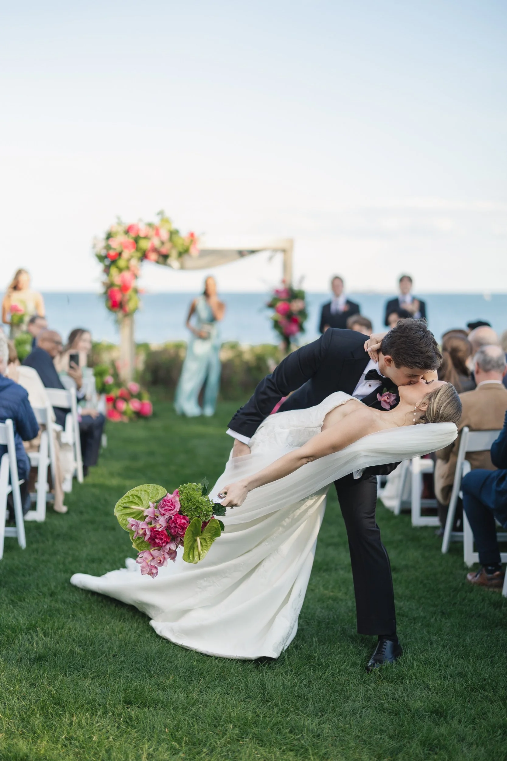 Documentary-style ceremony photography at Beverly Massachusetts wedding venue