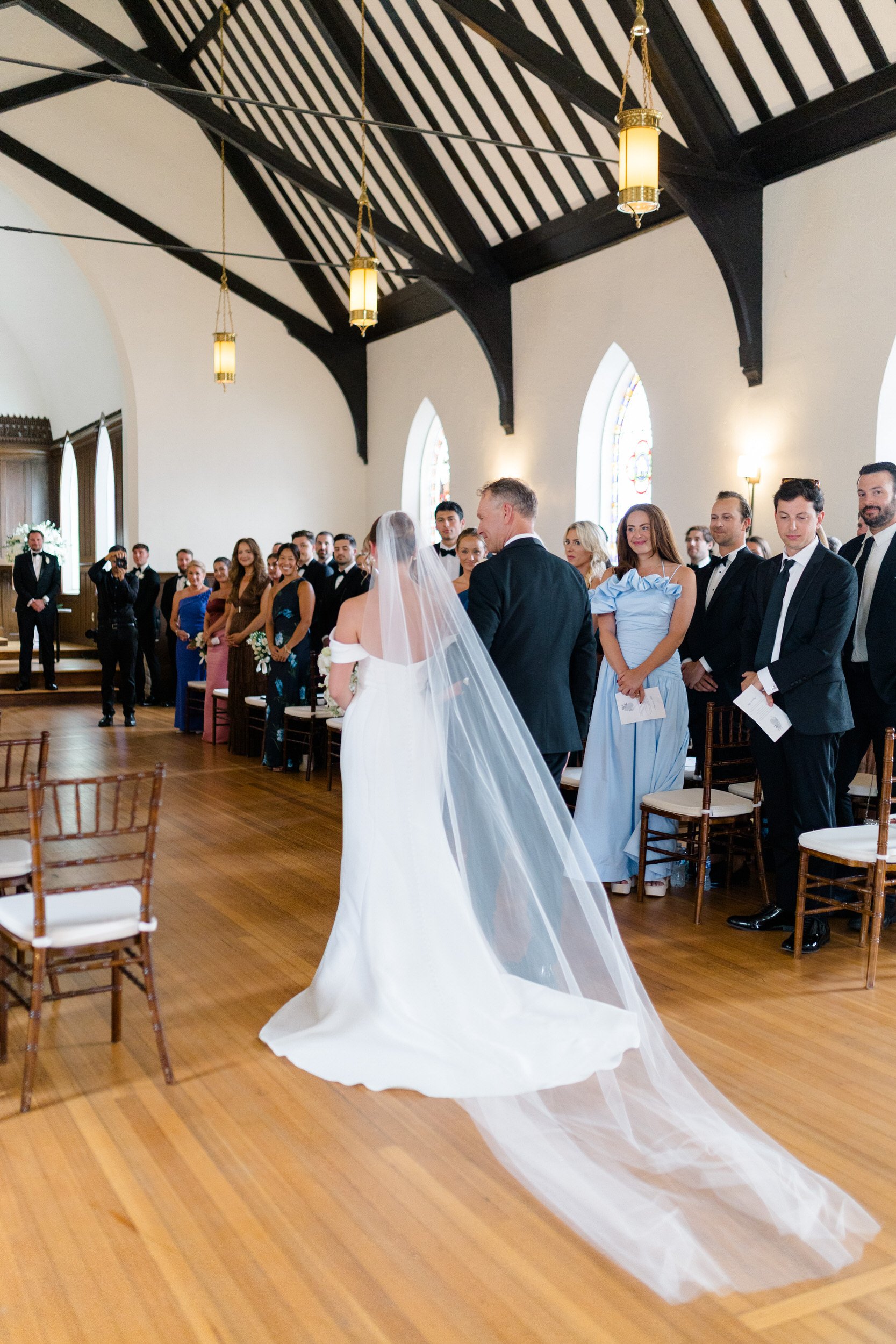 Emotional ceremony moment captured by a Newport wedding photographer