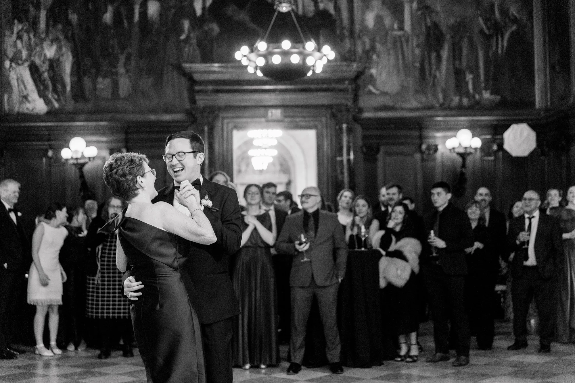 Wedding parent dances at Boston Public Library Wedding