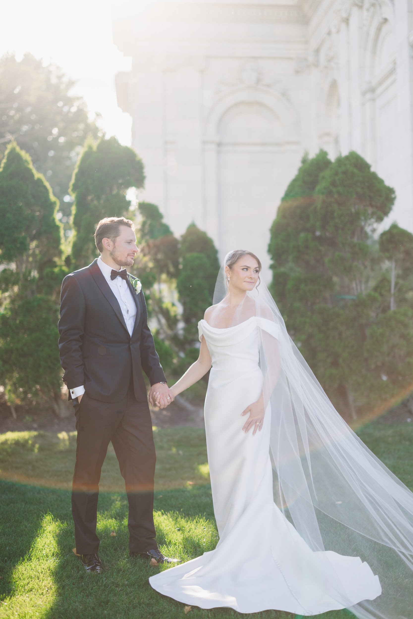 Classic wedding portraits in Newport, RI