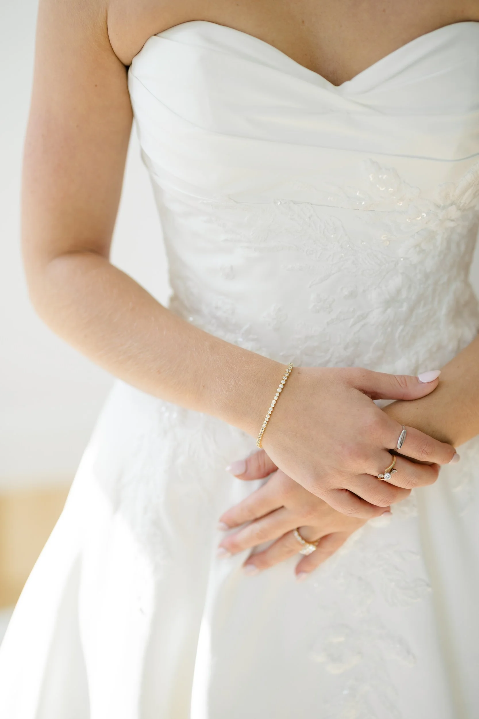 Natural light bridal portraits photographed before a fall wedding at Wychmere Beach Club.
