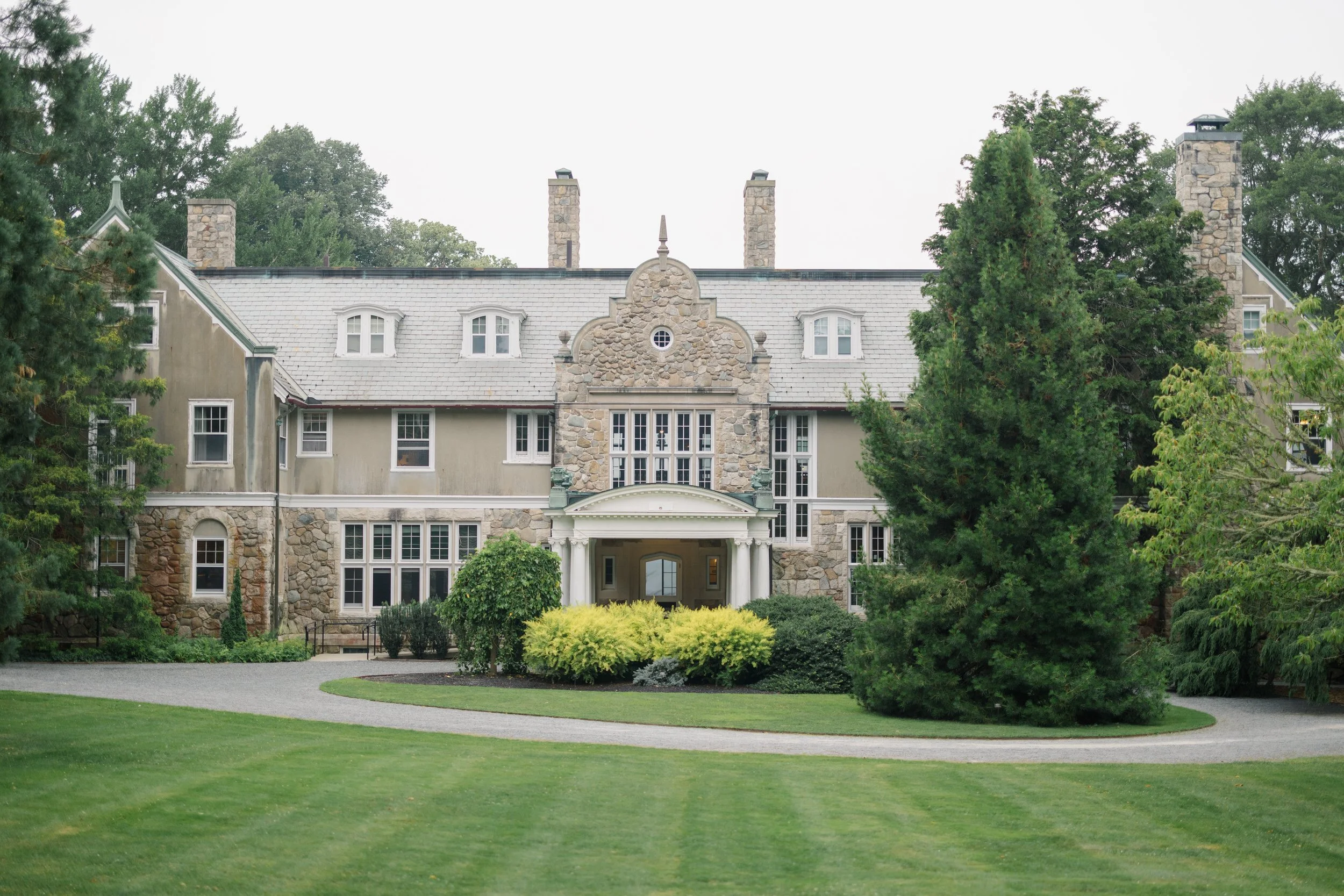 Historic Blithewold Mansion & Gardens wedding venue in Bristol, Rhode Island.