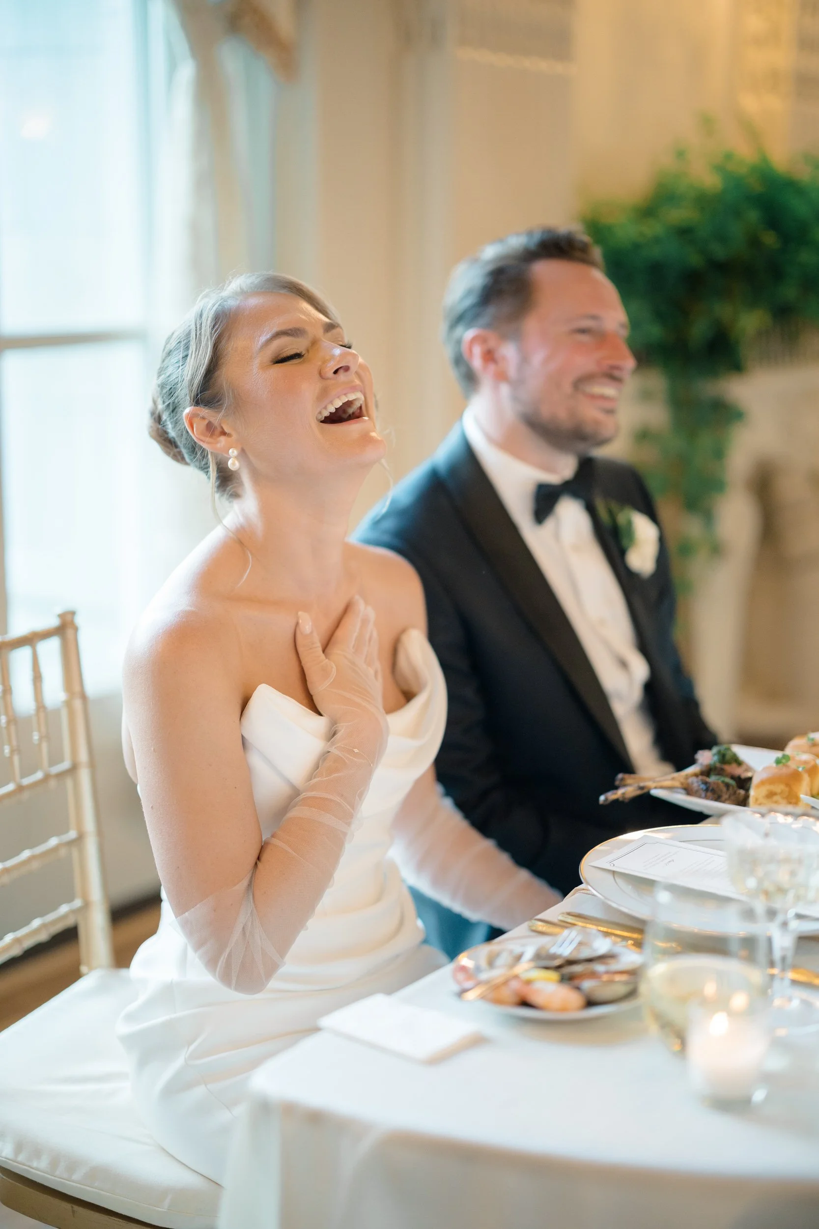 Luxury Newport RI wedding reception at Rosecliff