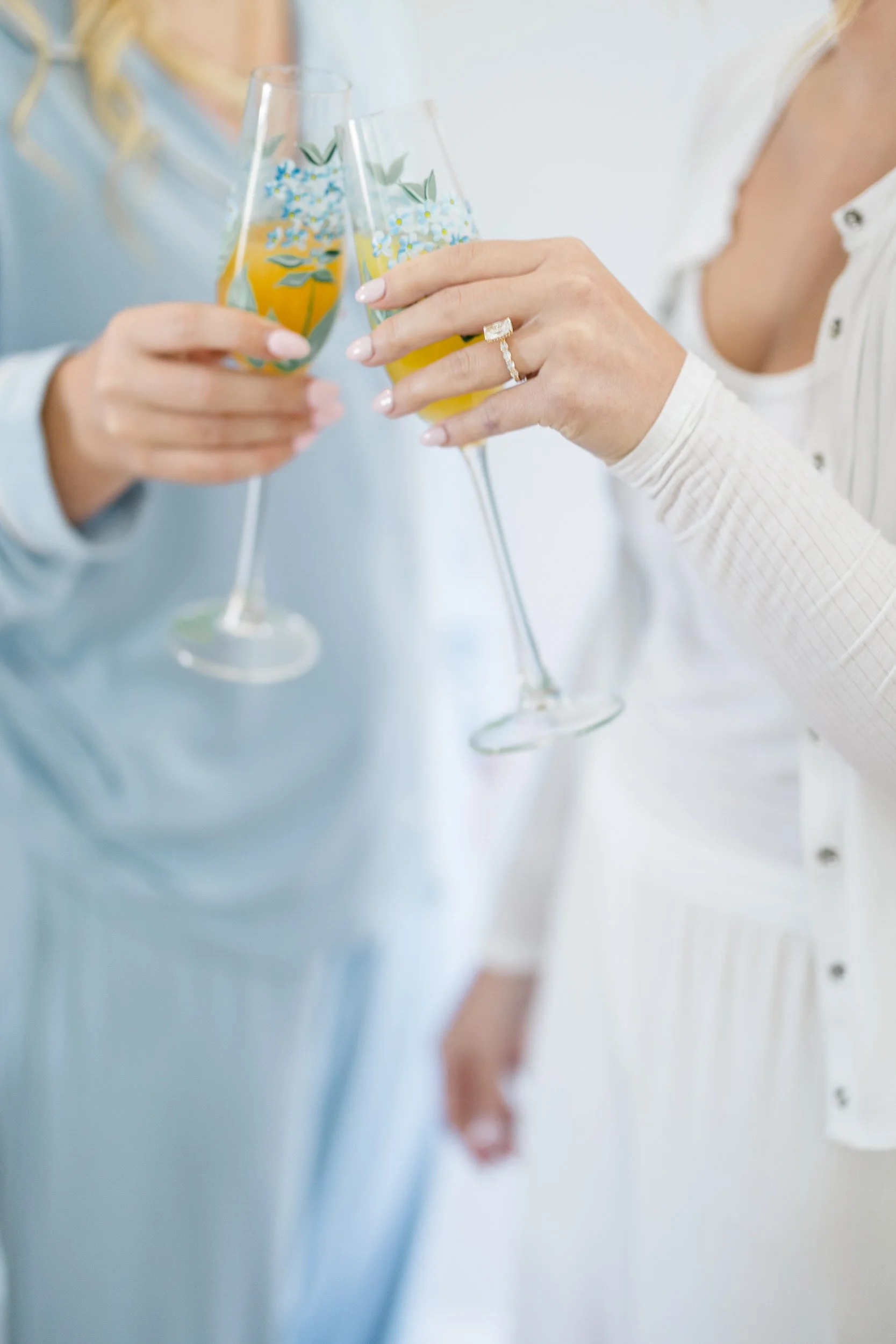 Bridal preparations before an October wedding at Wychmere Beach Club.