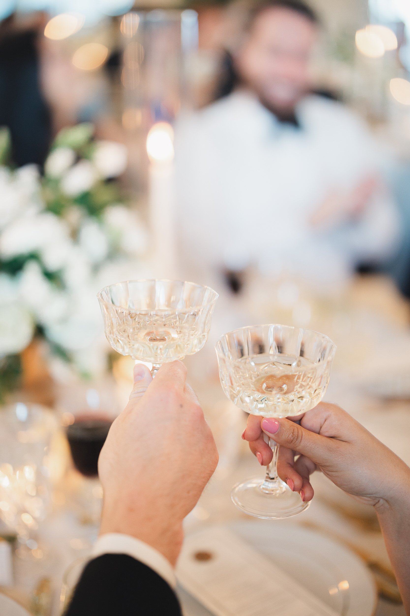 Formal reception at a Newport wedding