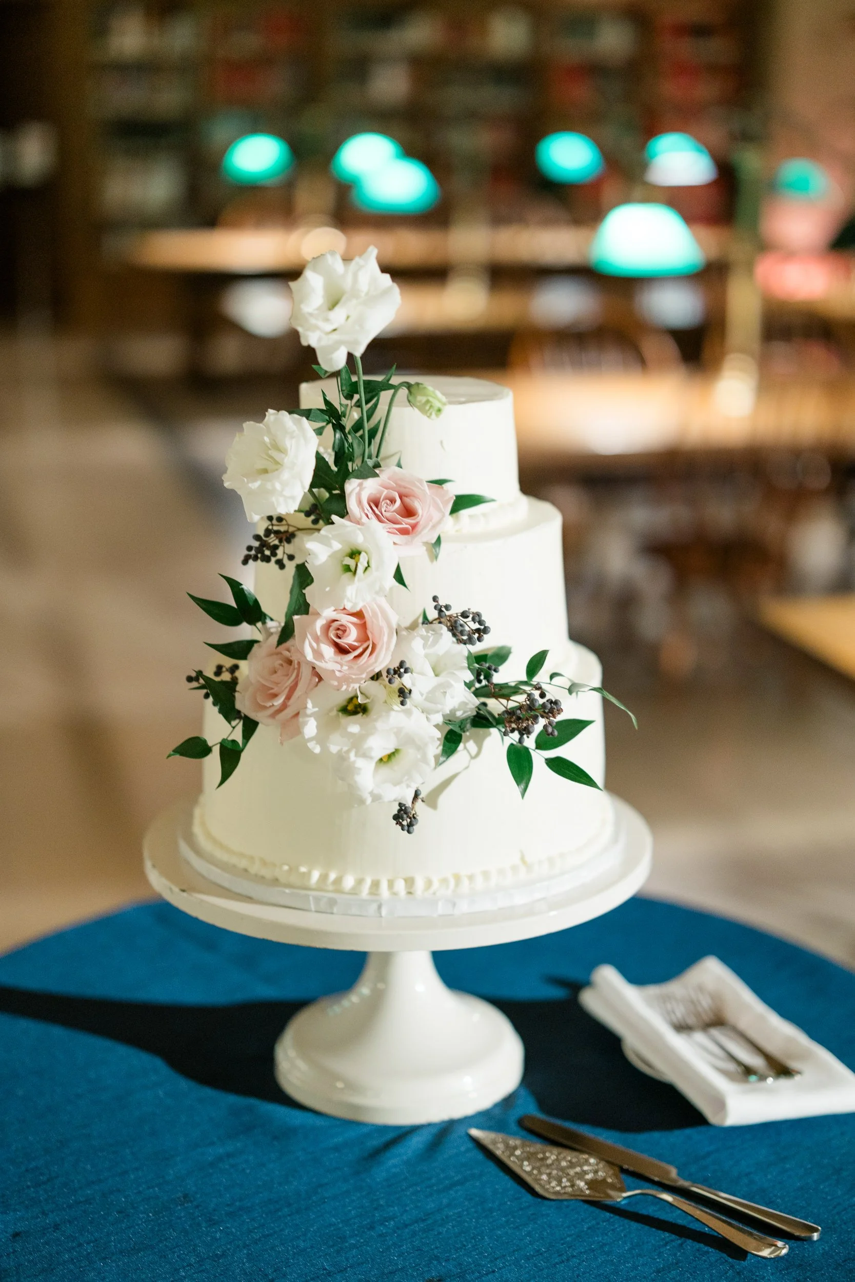 Wedding cake at Boston Public Library Wedding