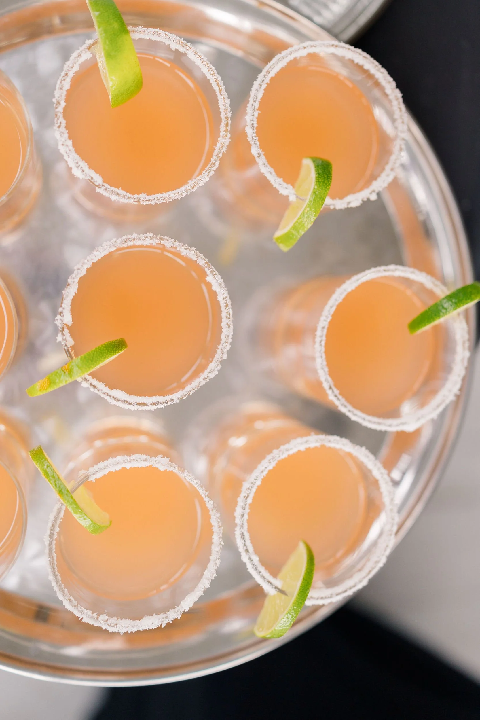 Signature drinks at Long Hill estate cocktail hour.
