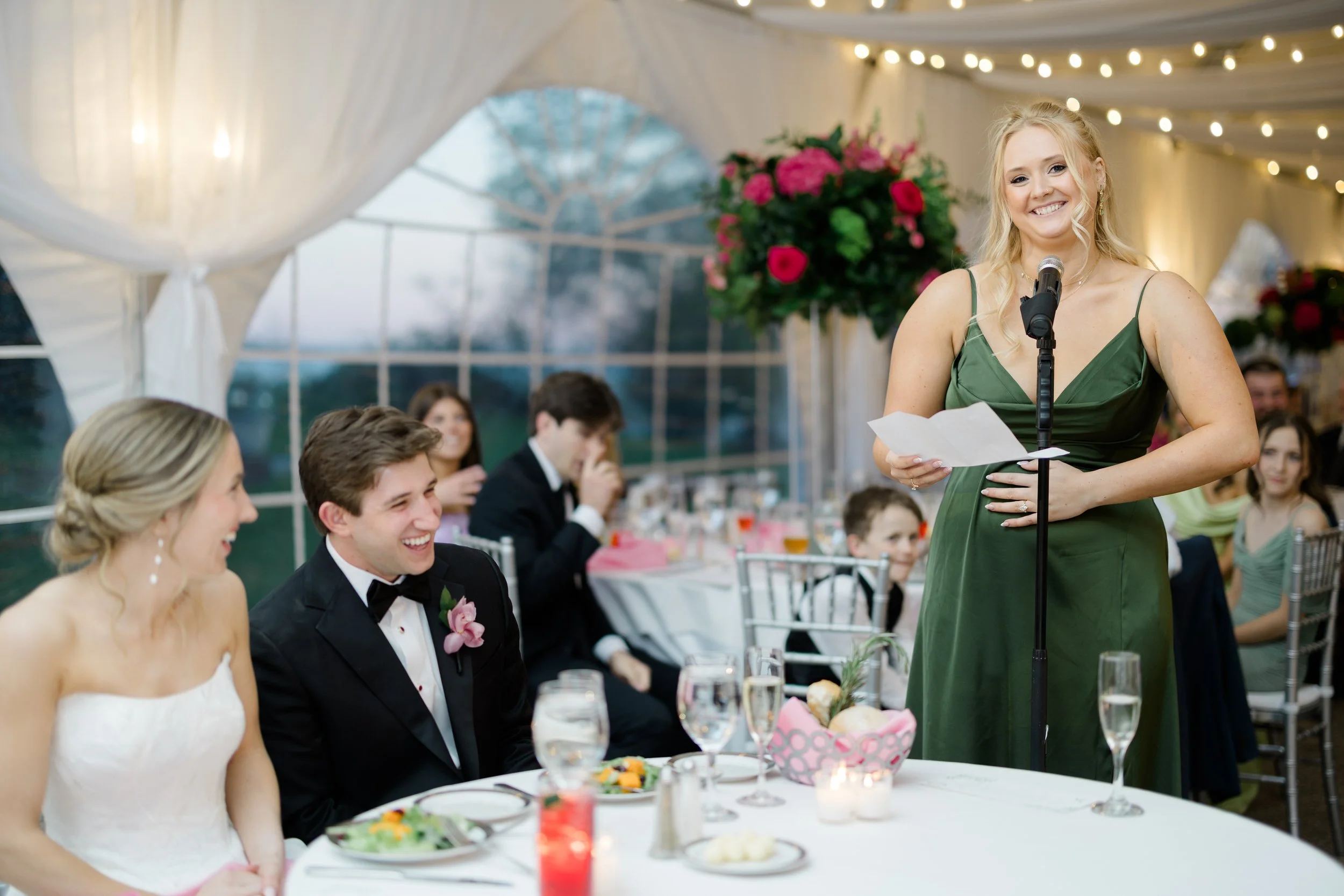 Documentary-style wedding reception photography at Misselwood Estate