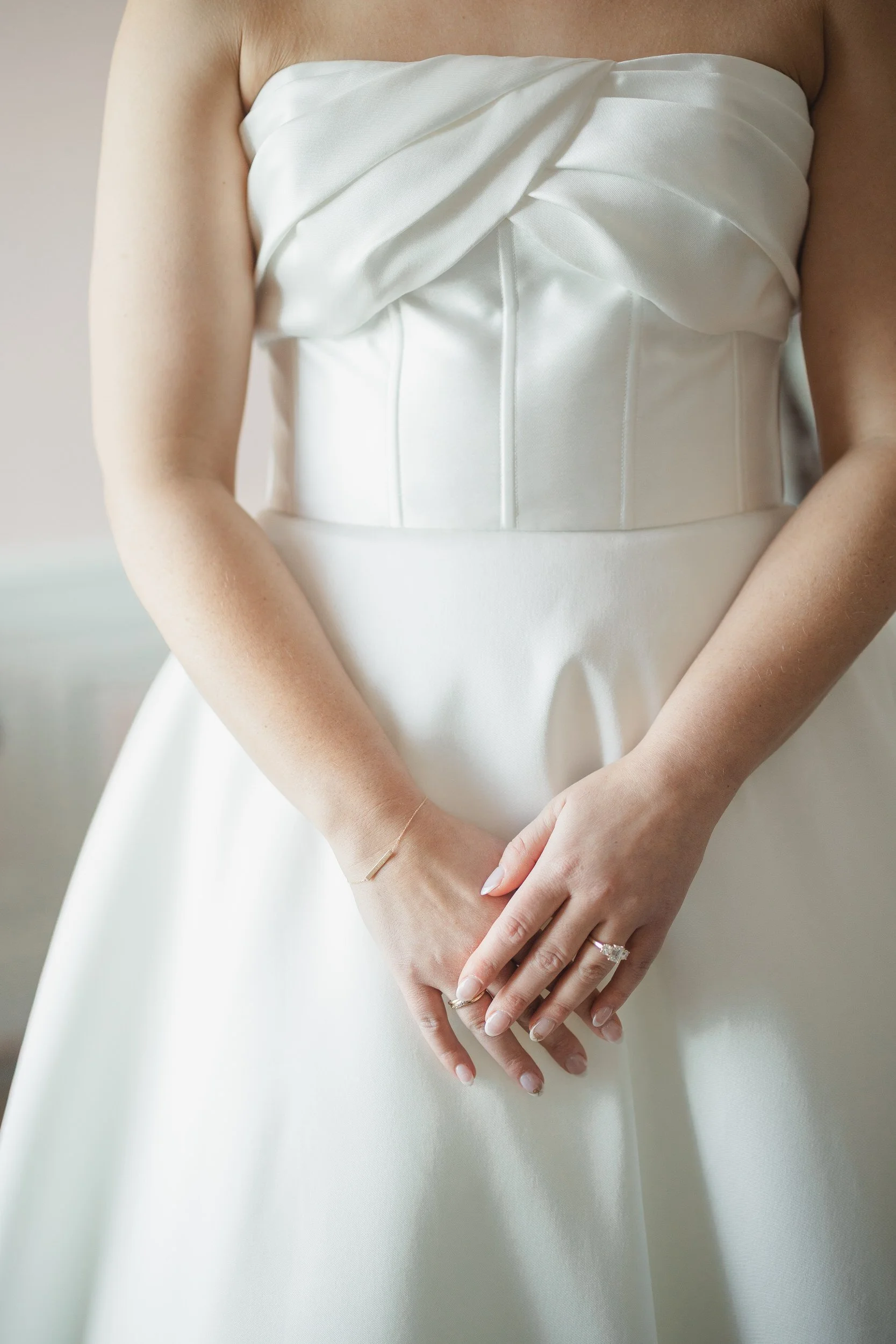 Elegant bridal suite at Aldrich Mansion during winter wedding