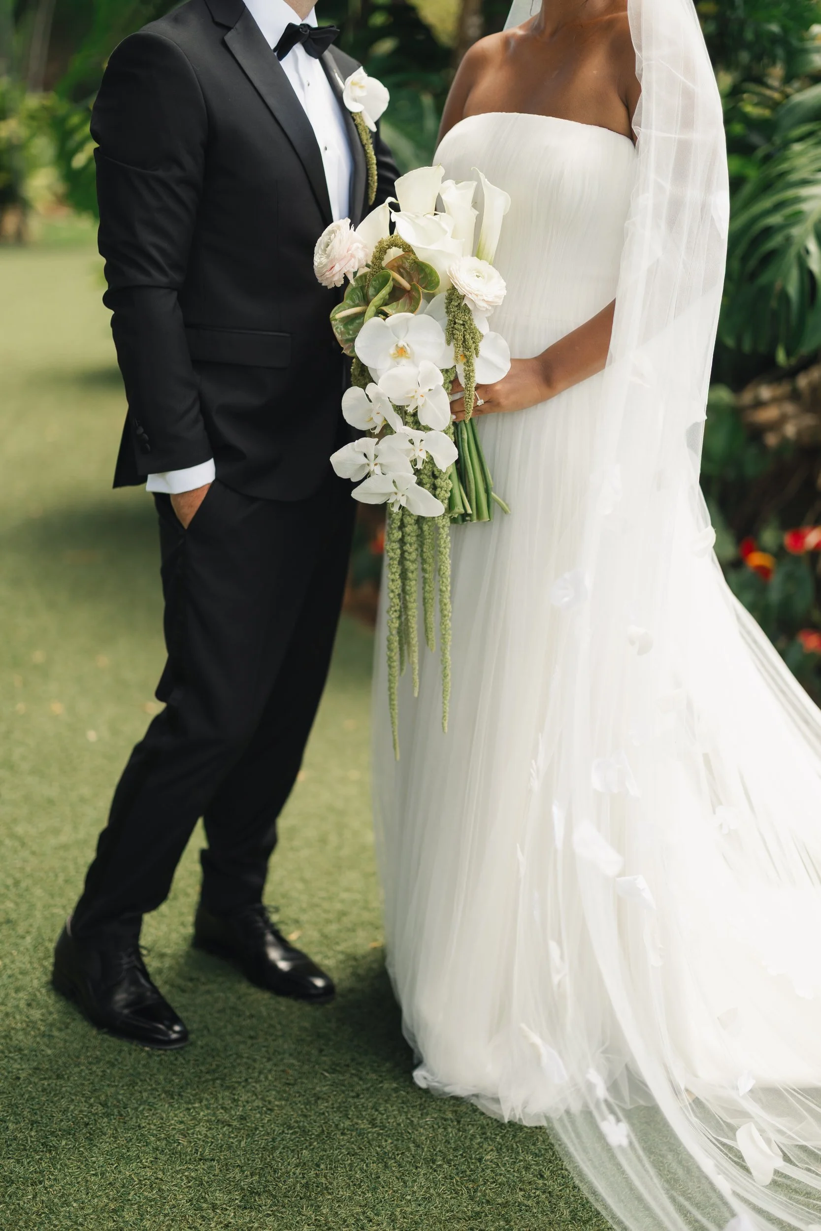 candid couple moments during an oahu wedding at sunset ranch hawaii