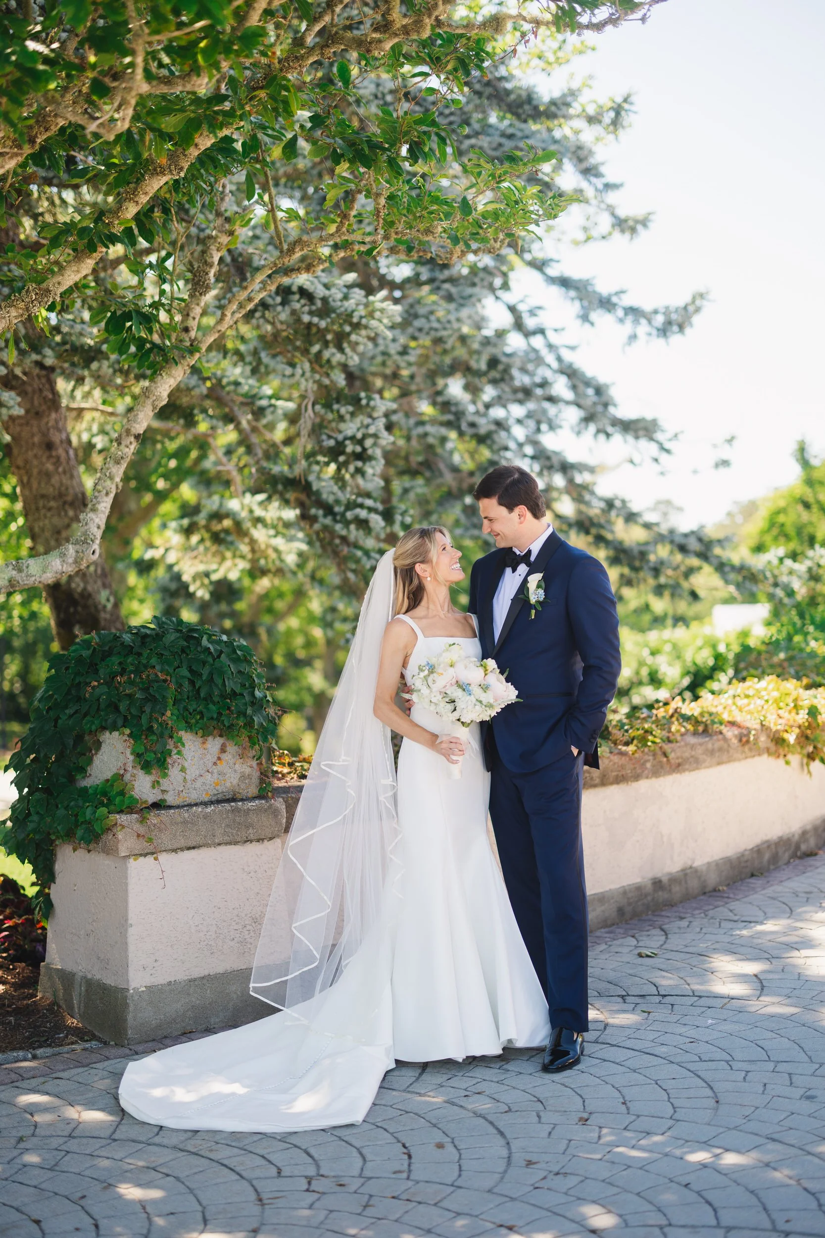 Romantic wedding portraits at Ocean Edge Resort