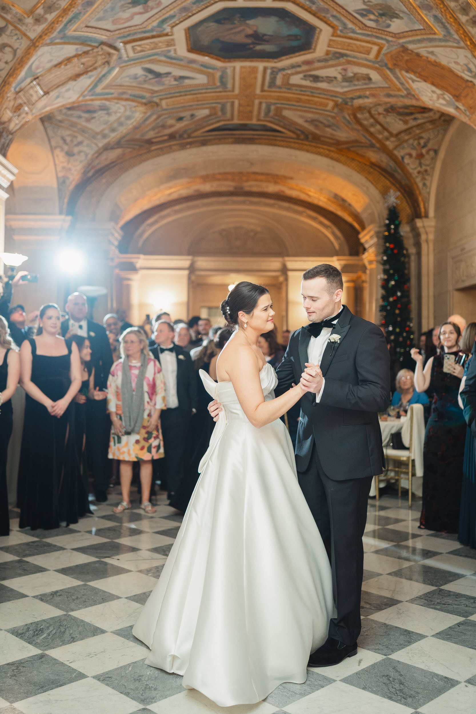 Documentary reception moments at Aldrich Mansion