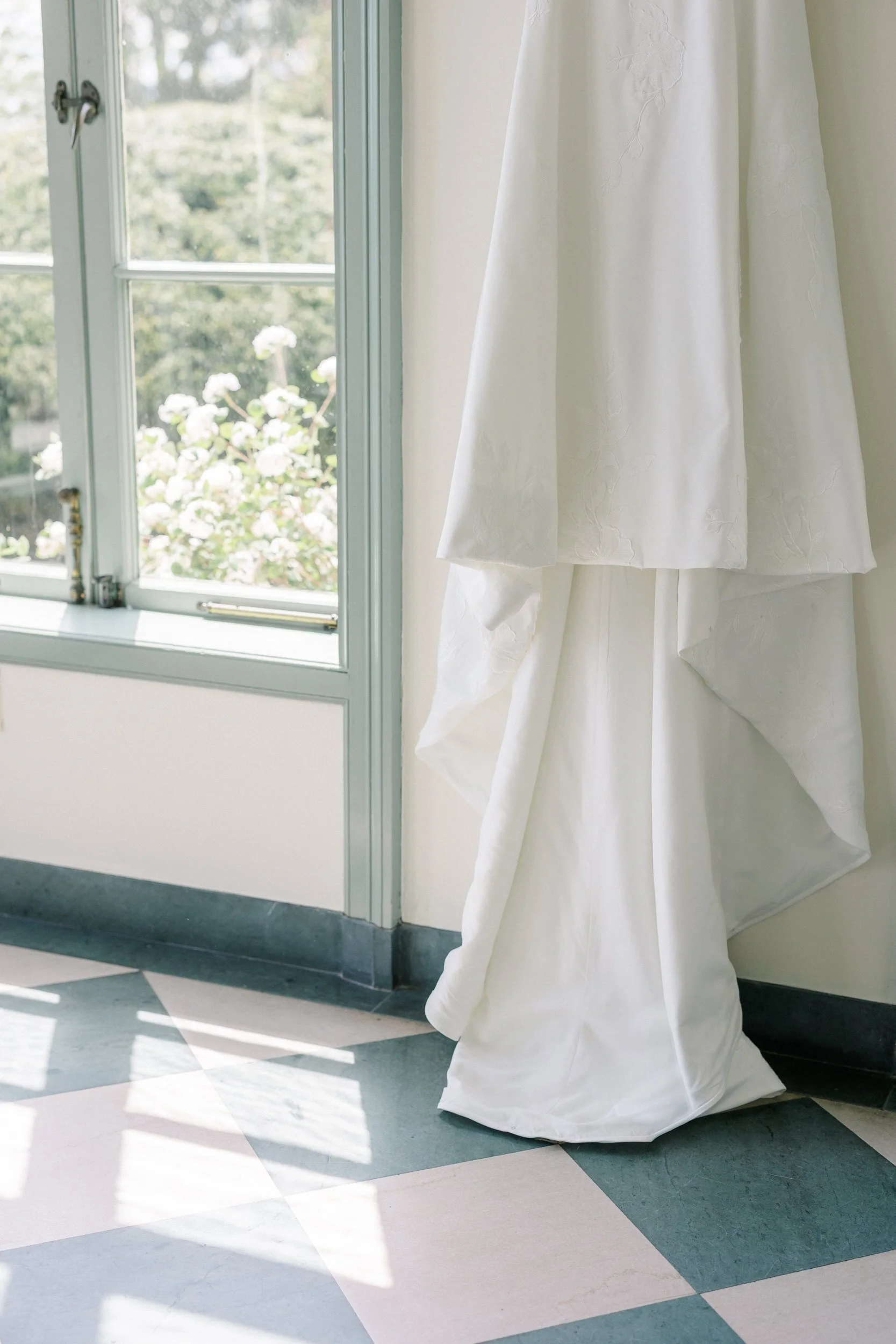 Modern oceanfront wedding detail styling at Misselwood Estate in Beverly MA