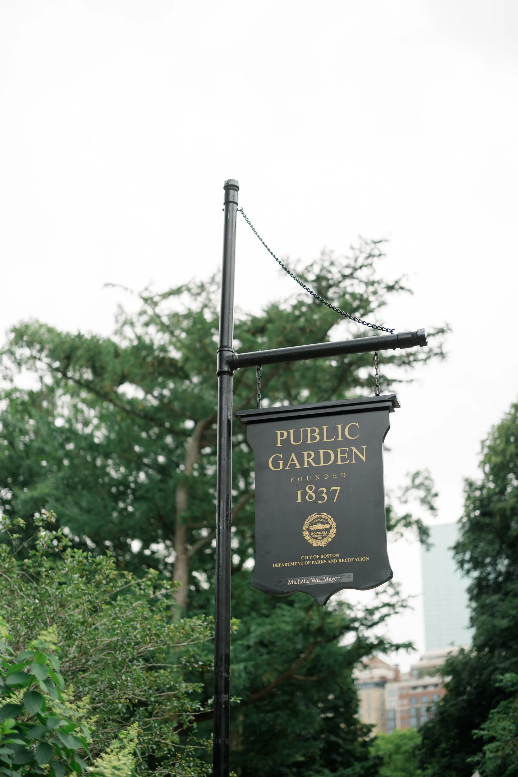 Classic Boston Public Garden icons