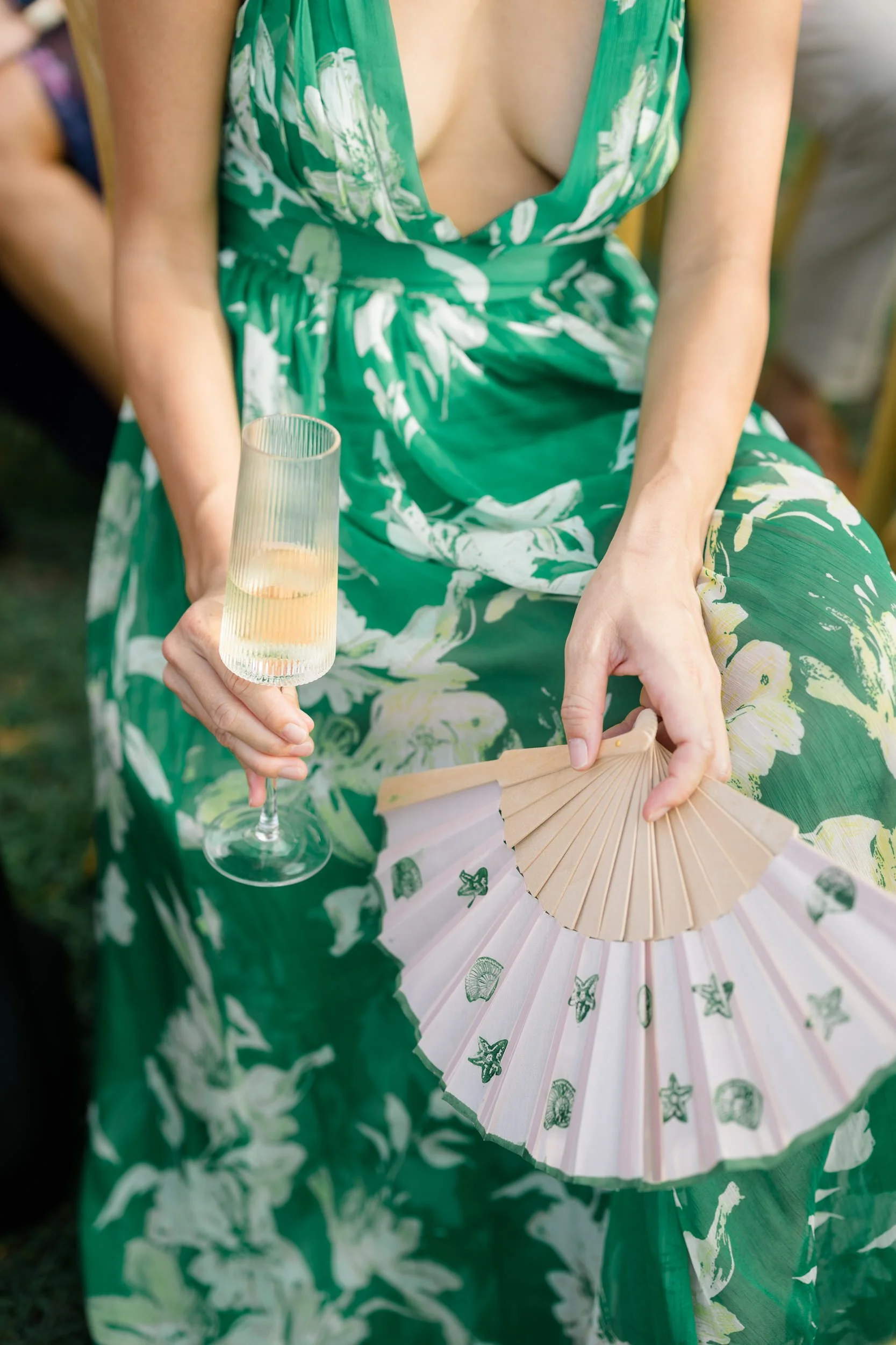 Island-inspired wedding decor at a St. Thomas destination wedding.