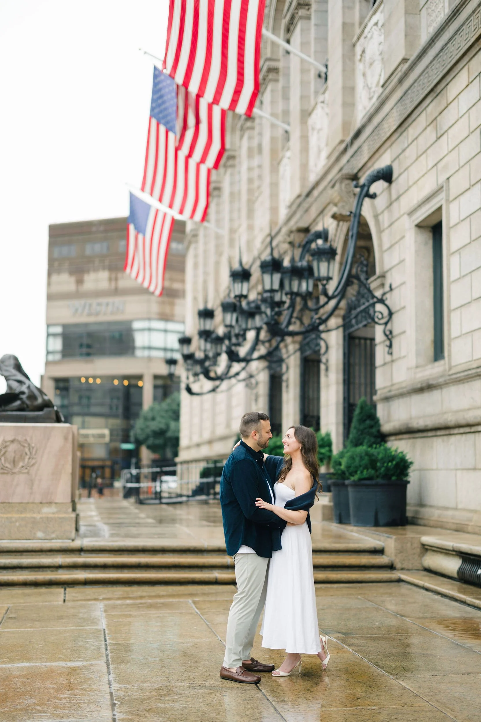 Boston Public Library wedding photography with an editorial and timeless aesthetic