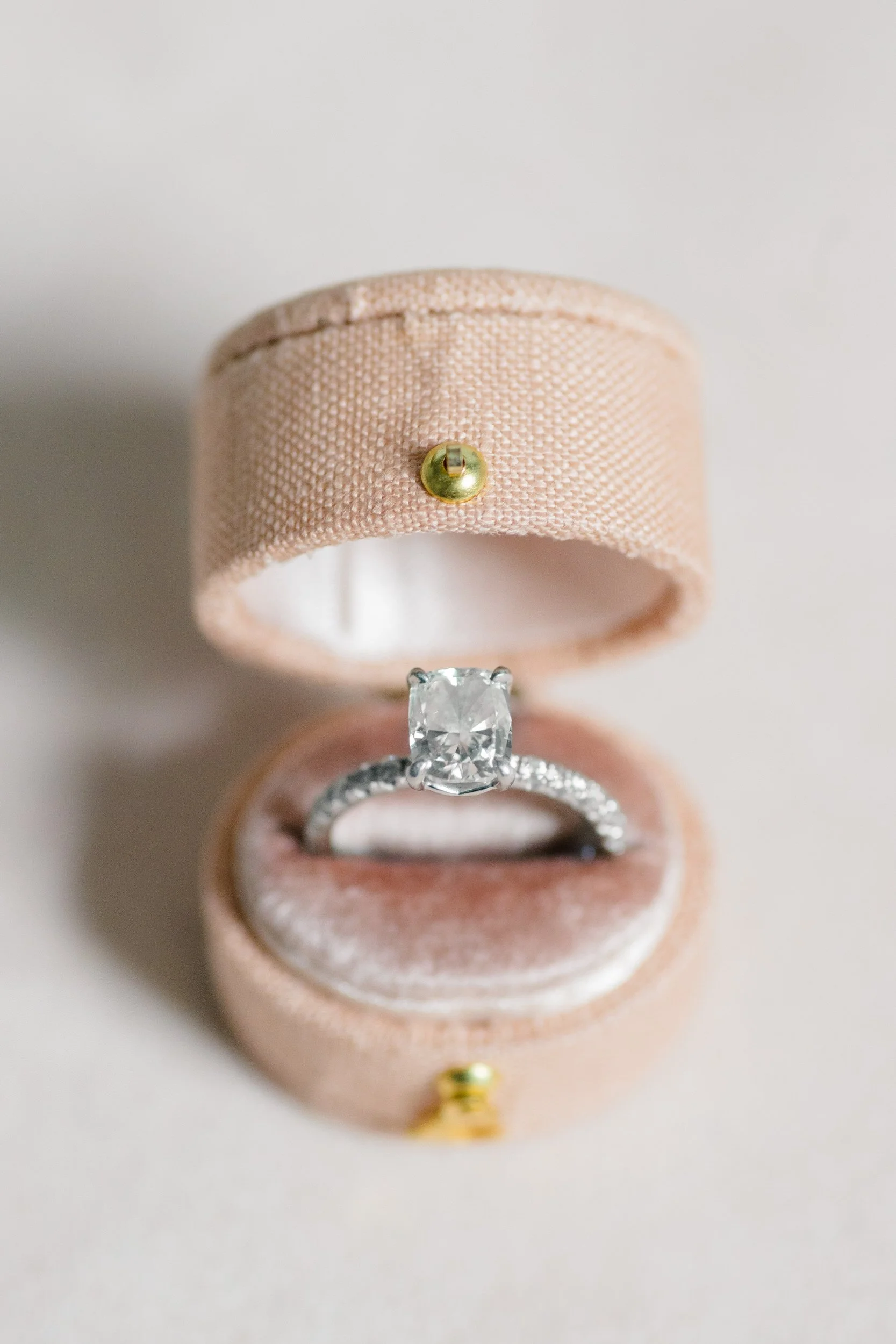 Fine art wedding details styled for a romantic Crane Estate wedding at Castle Hill.