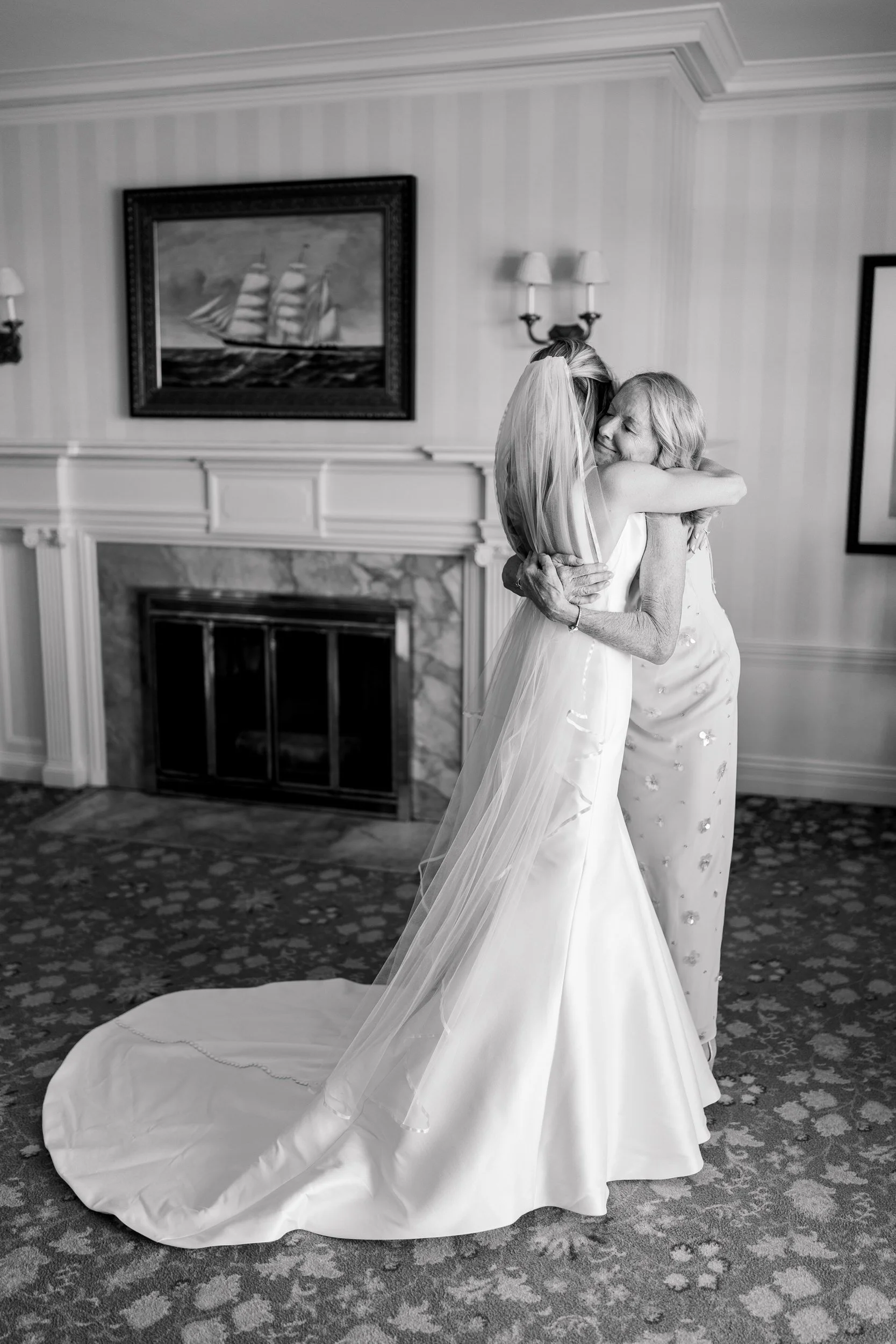 Emotional getting ready moments before the ceremony
