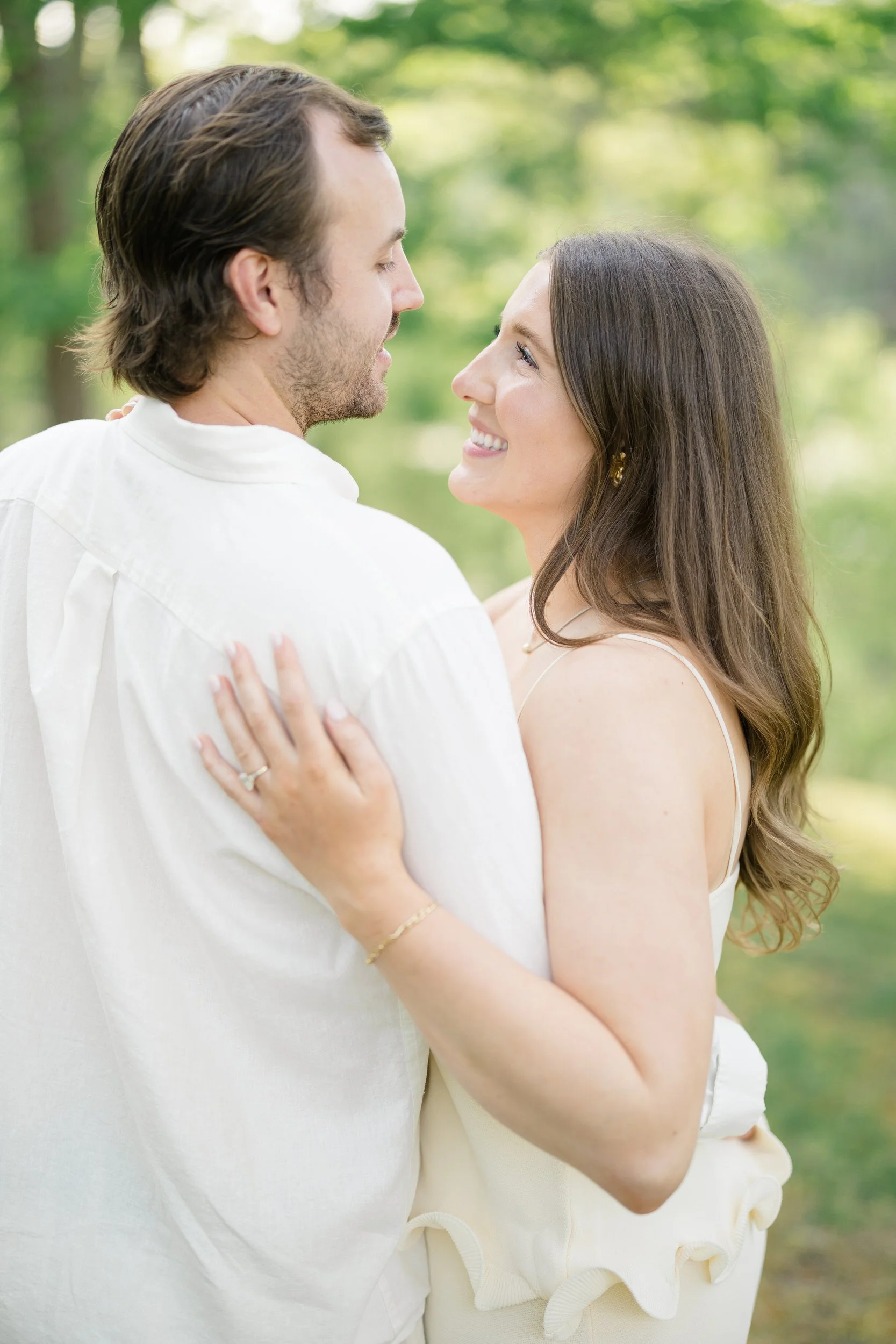 Editorial Cape Cod engagement session at a seaside cottage in Chatham Cape Cod with timeless coastal chic atmosphere.