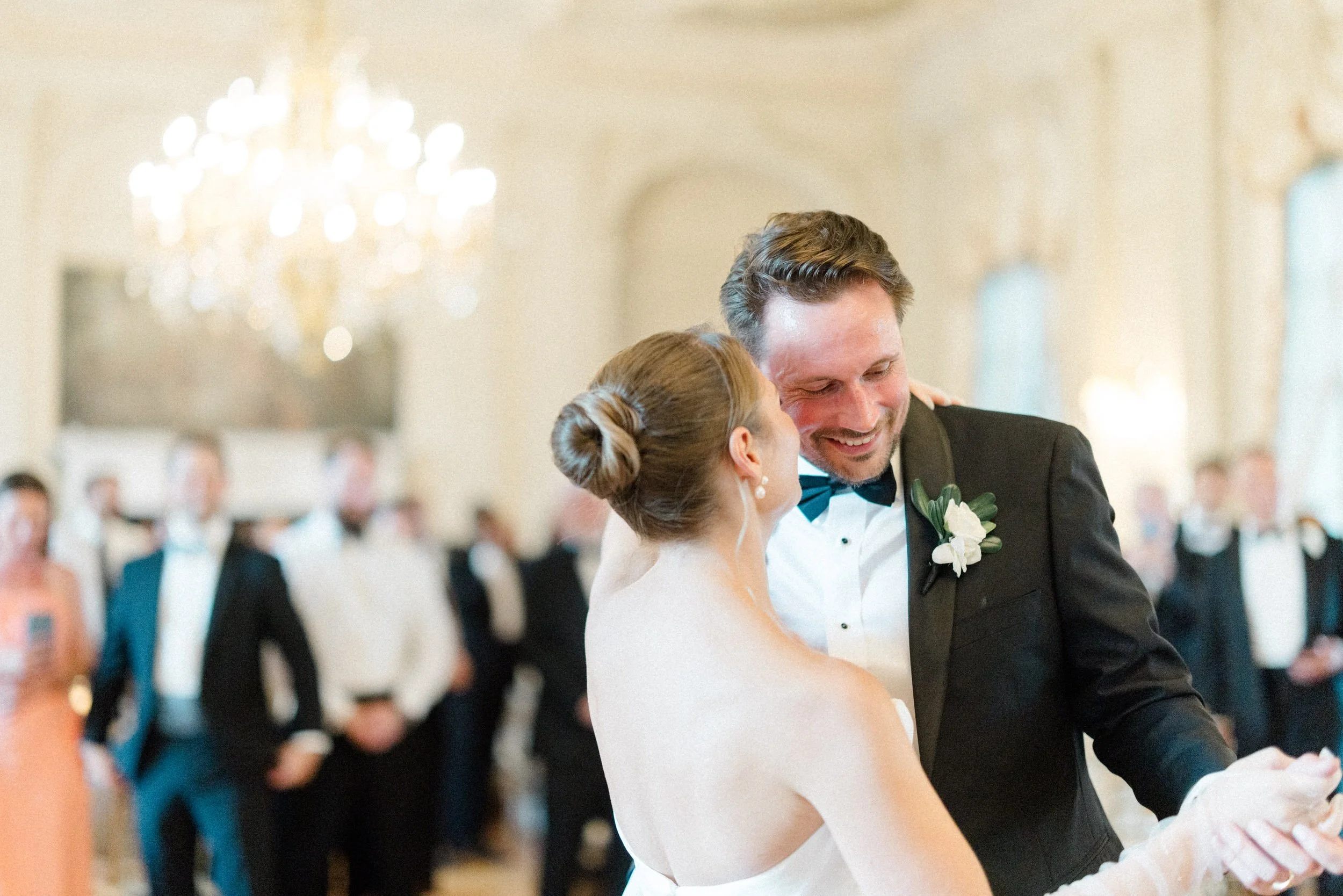 Reception moments captured by a Newport wedding photographer