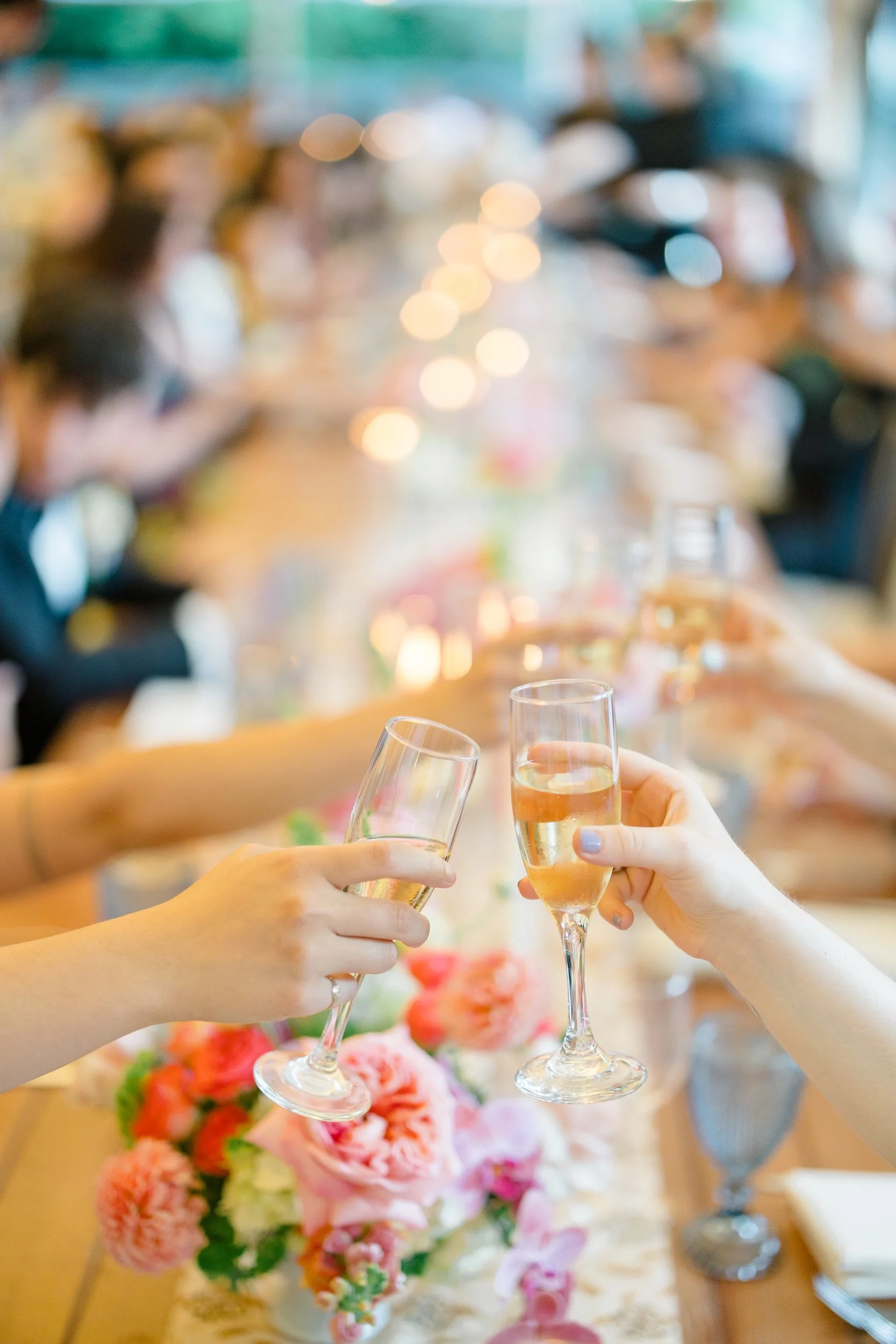Wedding reception dinner inside historic Willowdale Estate in Massachusetts