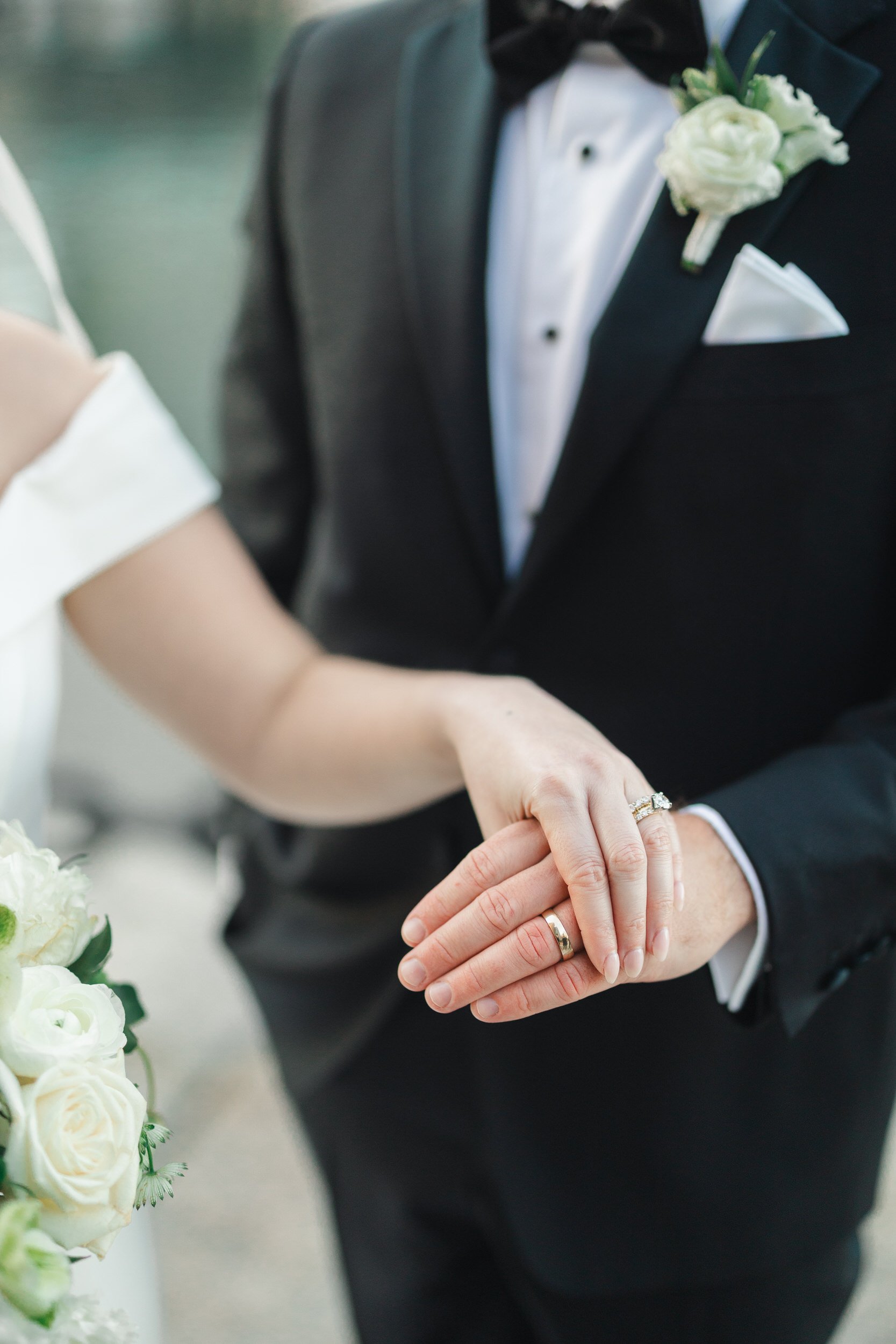 Waterfront sunset wedding portraits at Fan Pier Park in Boston