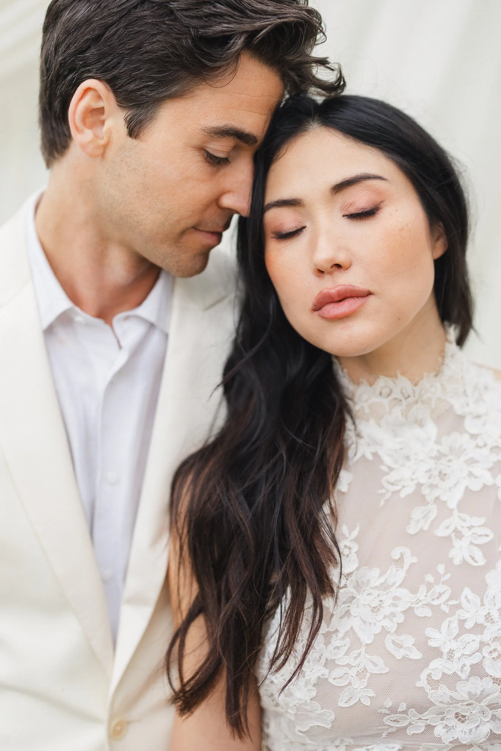 Soft and romantic portraits at Lowndes Grove ceremony setup in Charleston, SC