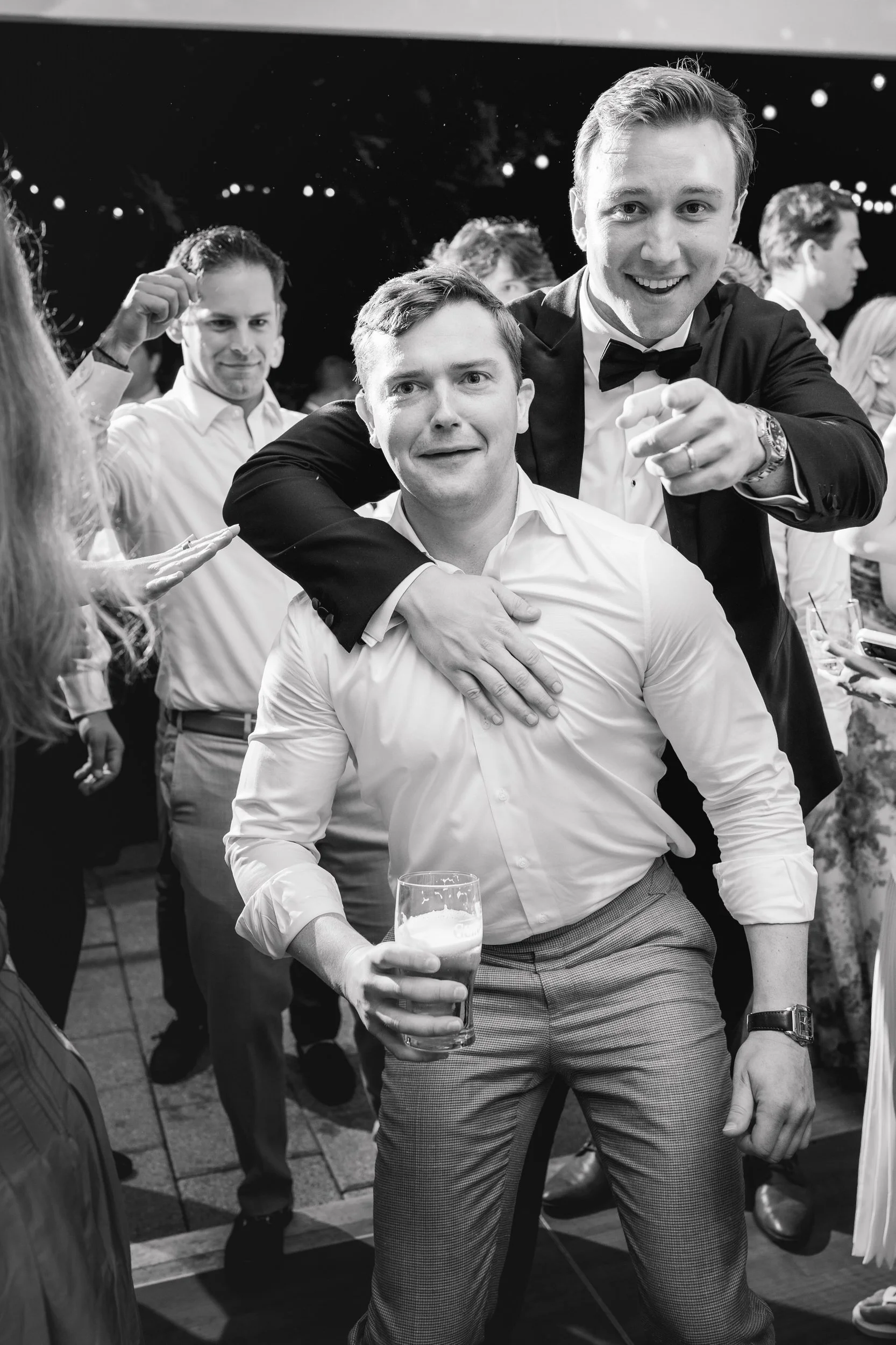 Lively wedding reception captured by a Boston wedding photographer