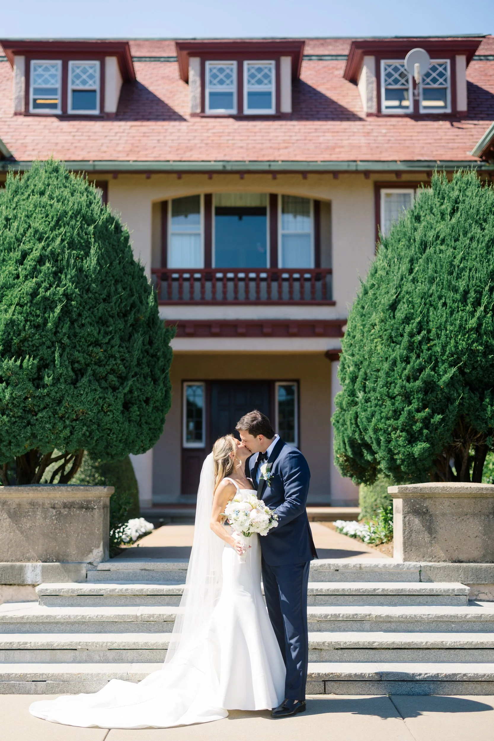 First look portraits at Ocean Edge Resort in Cape Cod